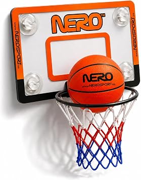 NERO SPORT Silent Basketball and Hoop Combo, Great for Kids Room