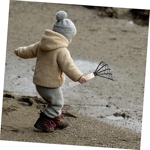 Miniatura 9 de Yardwe Rastrillo de playa, 3 piezas, cortadores de hierba de mano, rastrillo de limpieza, rastrillo de hojas, herramientas de excavación de playa,