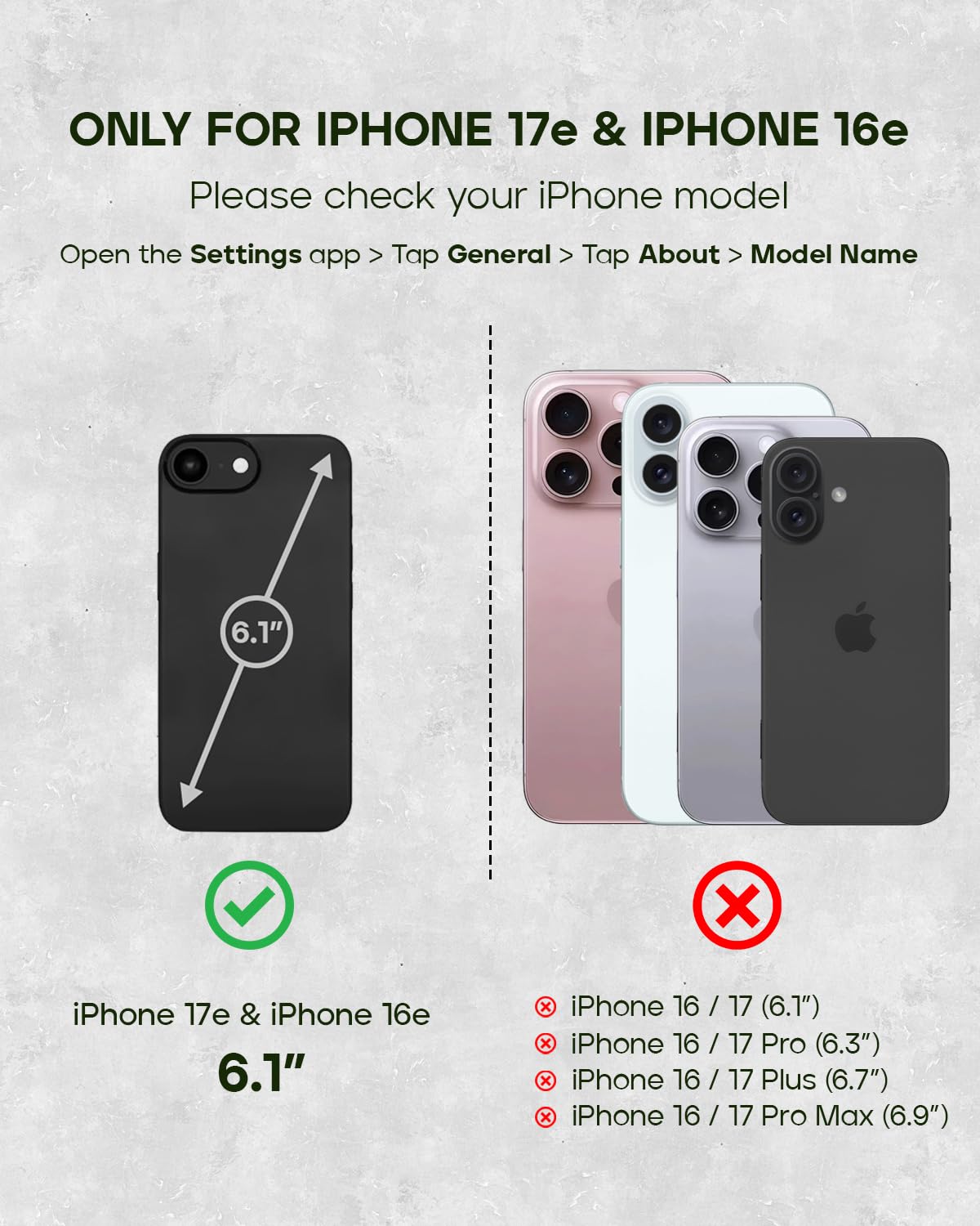 Porter Riley Leather Case Kompatybilny z iPhone 16e / iPhone 17e. Wysokiej jakości skórzany stojak/pokrowiec/portfel/etui z klapką z przegródkami na karty i poziomym stojakiem (czarny, brązowy)
