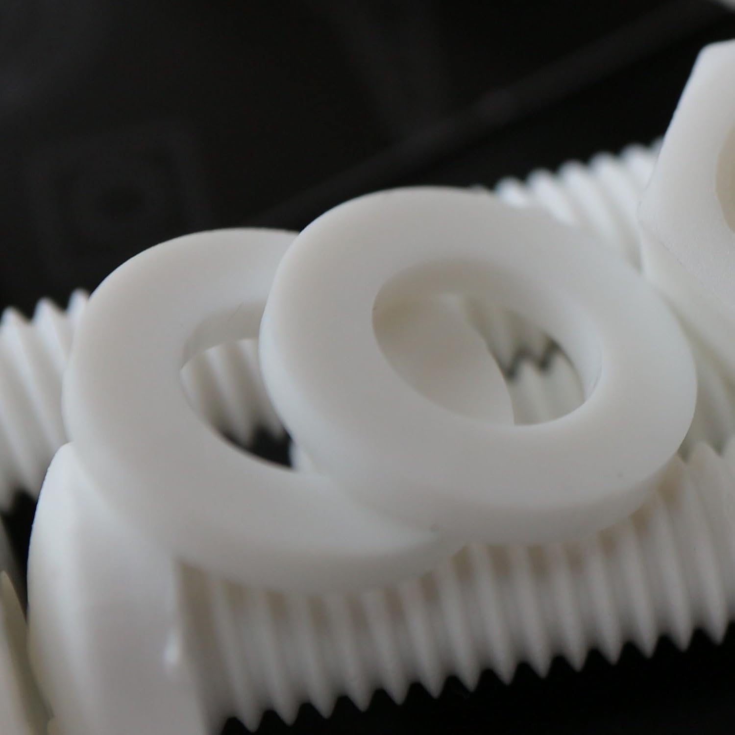 20 x White Pan Head Screws Polypropylene (PP) Plastic Nuts and Bolts, M6 x 60mm, Washers, (15/64 x 2 23/64 in)