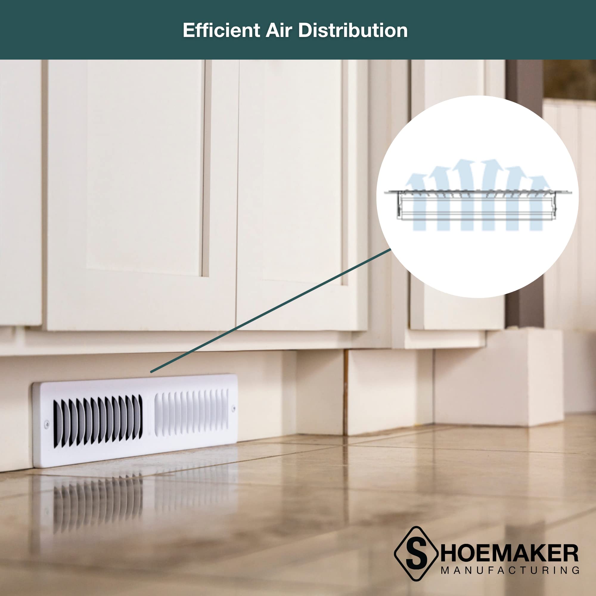 Floor Vent Covers Black Steel Toe Kick Grille Heavy Duty HVAC