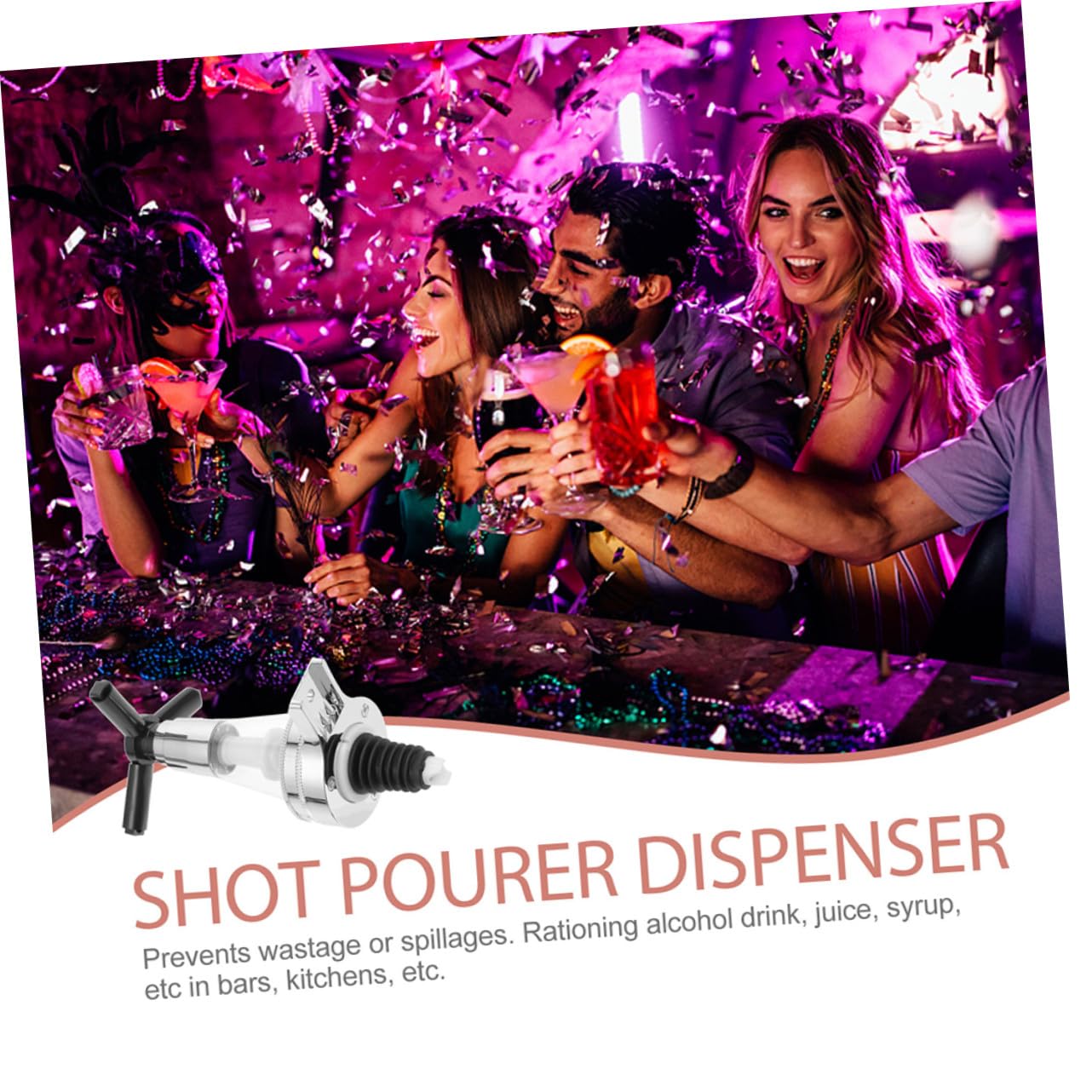 3 Piezas Dispensador de Licor Pared Bomba Dosificadora para Botellas Dispensador Bebidas Frío para Bar Vino y Agua Diseño Seguro y Duradero