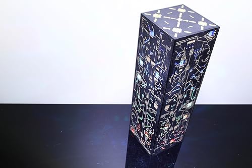 Miniatura 8 de Lámpara de noche estilo cibernético - Lámpara LED de mesa estilo punk de ciencia ficción hecha a mano - Decoración interior