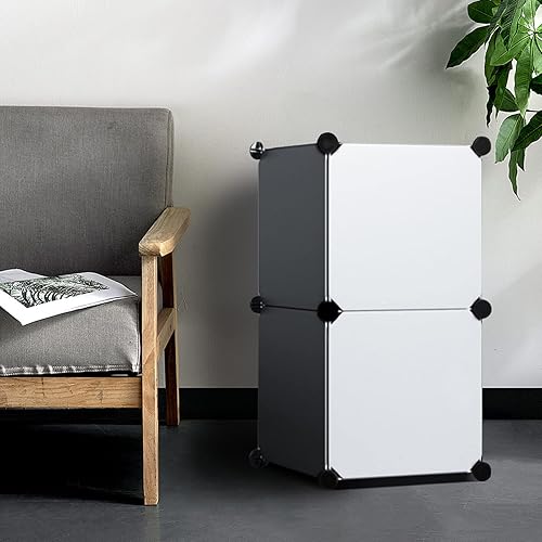 Miniatura 2 de SEWACC Conectores de cubo de alambre, 30 unidades, cubos de rejilla de alambre negro, conectores organizadores de cubos de alambre para