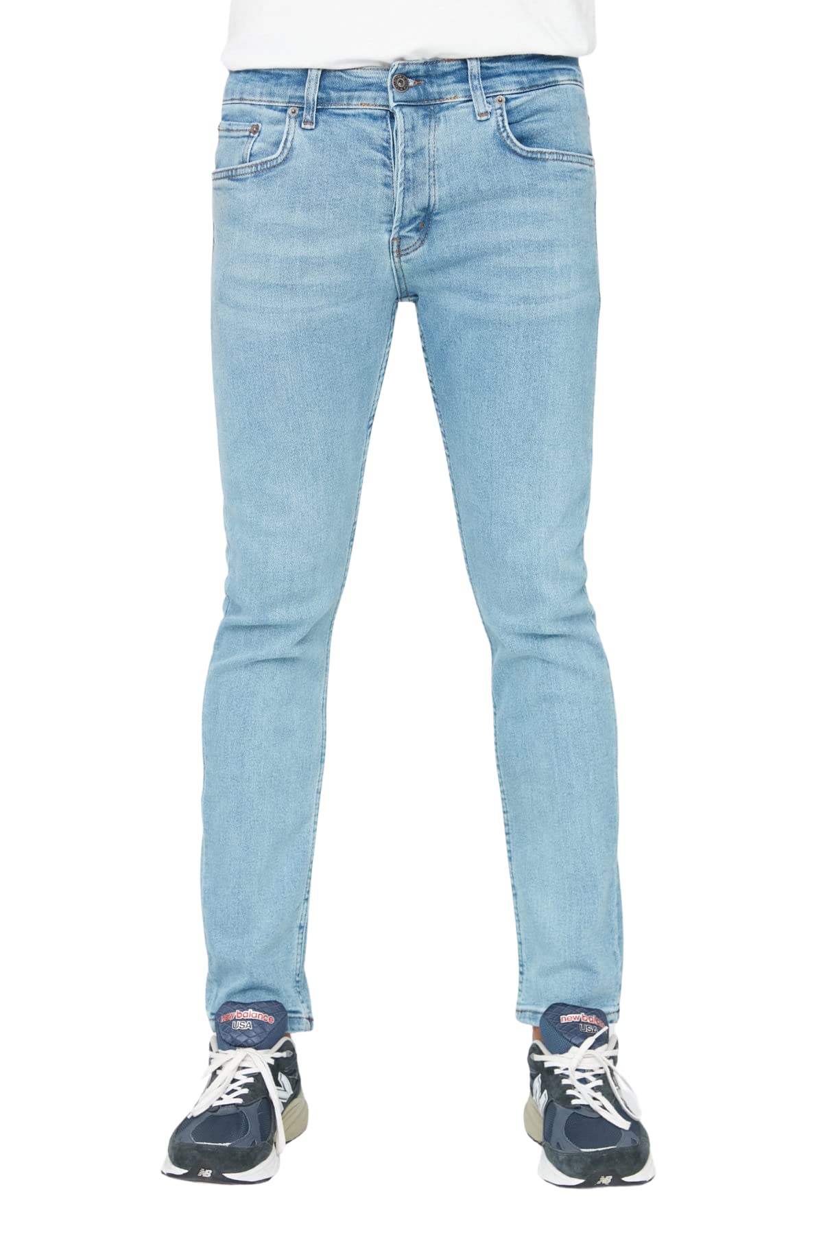 TRENDYOL Herren Trendyol Herren Mittlerer Bund Skinny Jeans, Blau, 31 EU