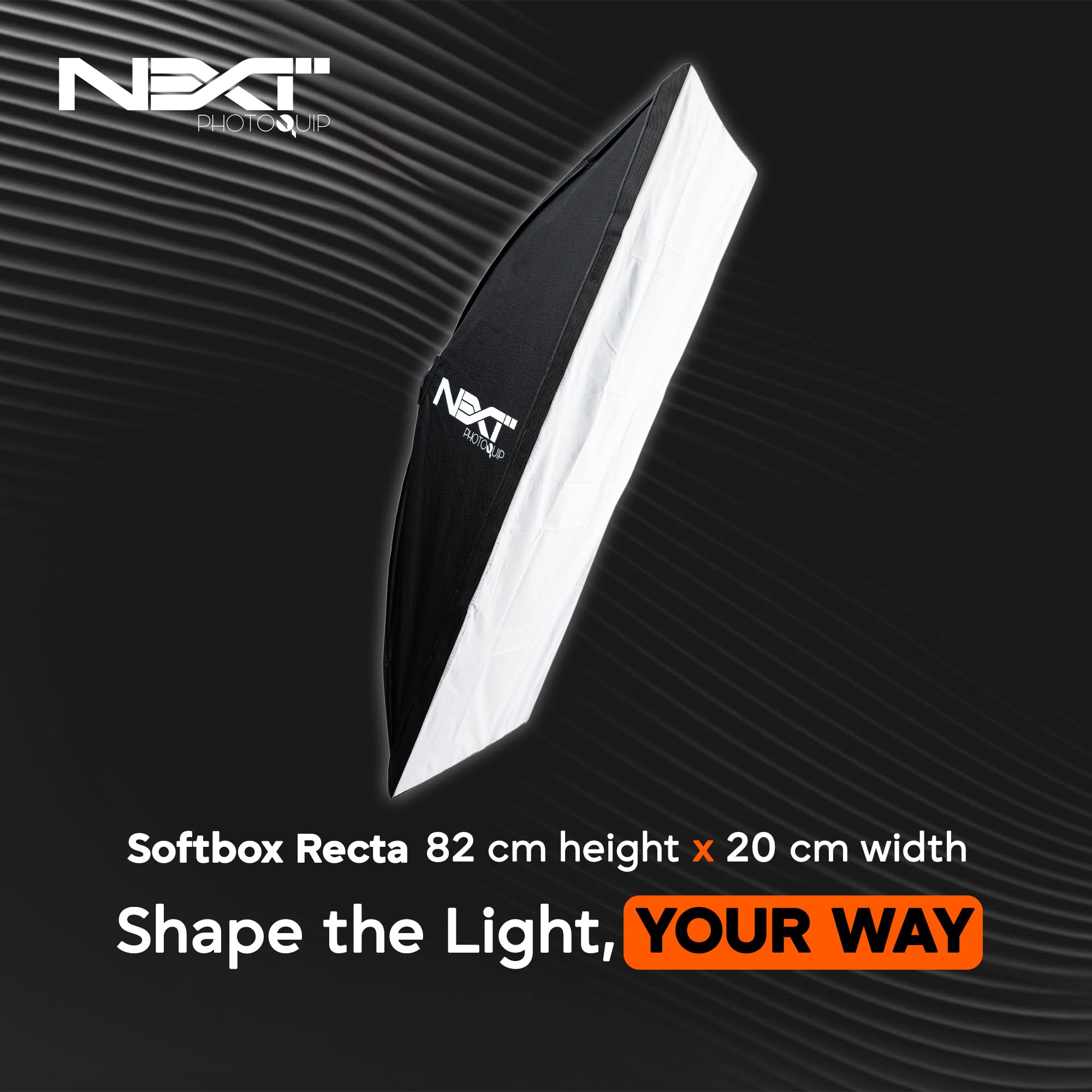 Next by Photoquip Recta Softbox(130x55)| Portable & Adjustable LED