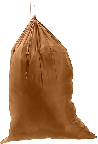 Bolsa de lavandería de nailon resistente de alta calidad, cesta de ropa con cordón, artículos esenciales para el hogar y la universidad, color