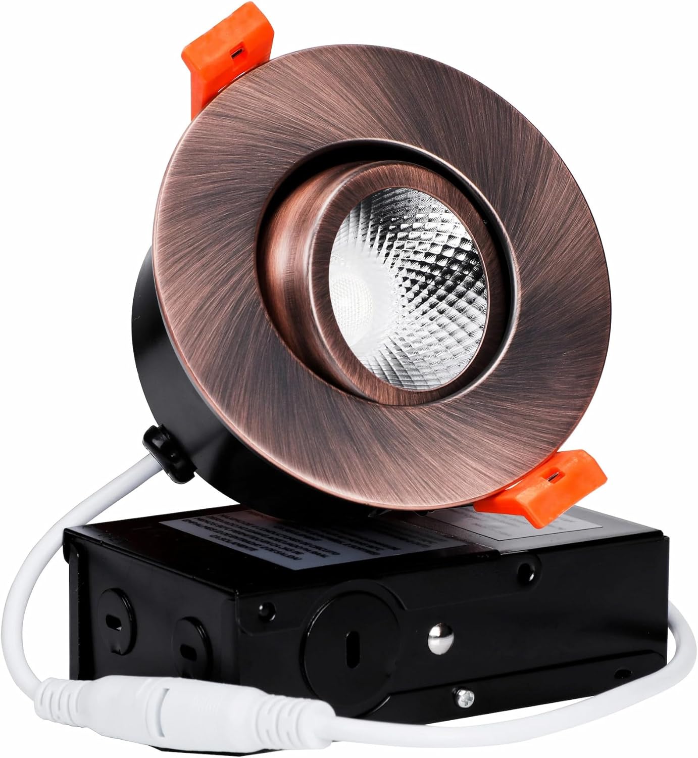 3" Gimbal LED Recessed Light Oil Rubbed Bronze | 7W Dimmable 3000K Warm White & CRI90+ | IC-Rated Fixture for Saunas, Steam Rooms, and Damp Locations