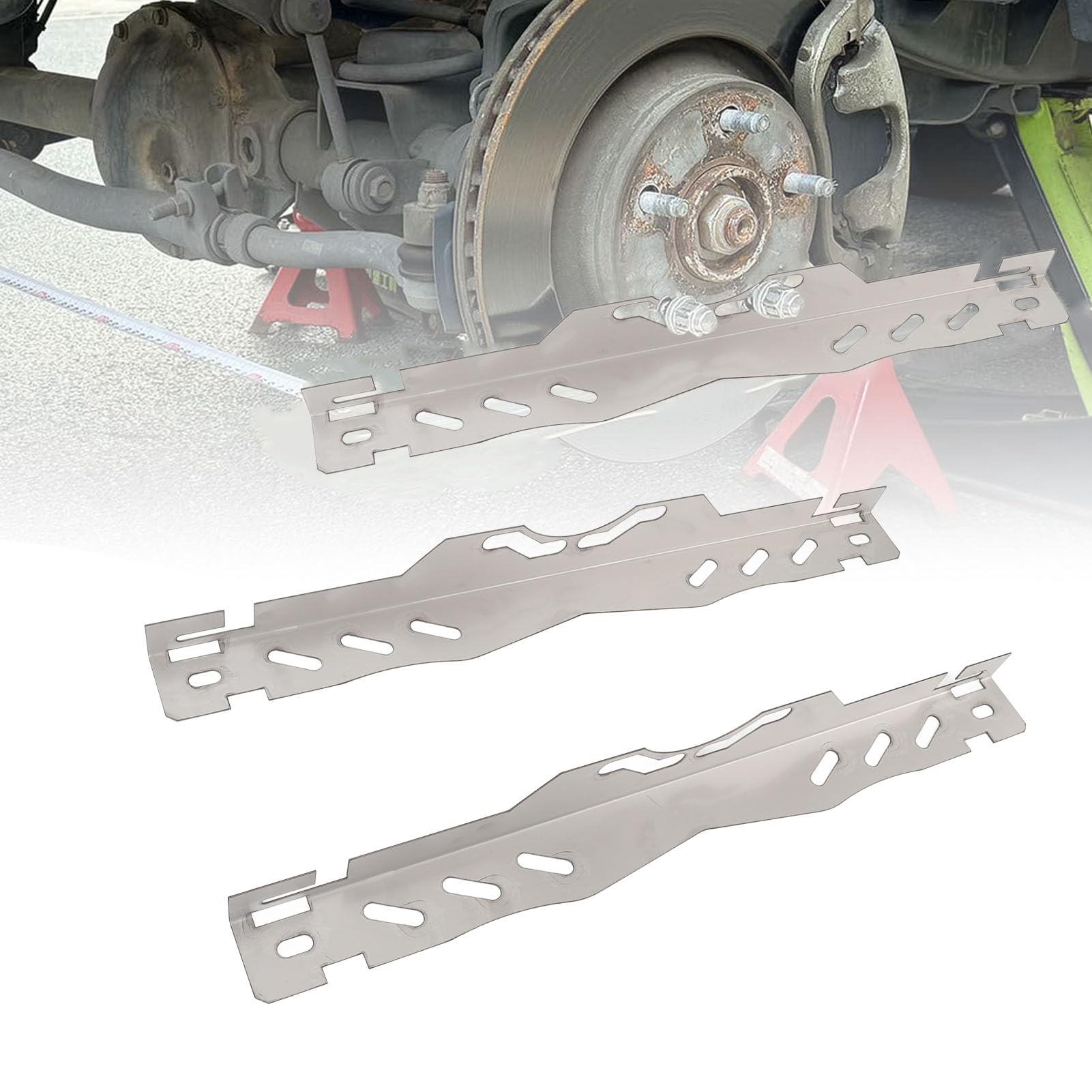 Yctze Alignement De La Voiture Alignement De Roue Alignement Plaque D'Outil en Acier Inoxydable Duty avec 2 Rubans Outil D'alignement d'alimentation De L'orteil De Mesure Précis