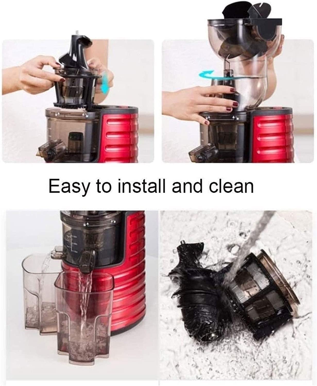 Macchine per spremitura, spremitura centrifuga da 250 W con Grande Bocca di Alimentazione da 3'', antigoccia, Filtro in Acciaio Inox, Facile da Pulire, Spazzola Inclusa, Piccolo Regalo