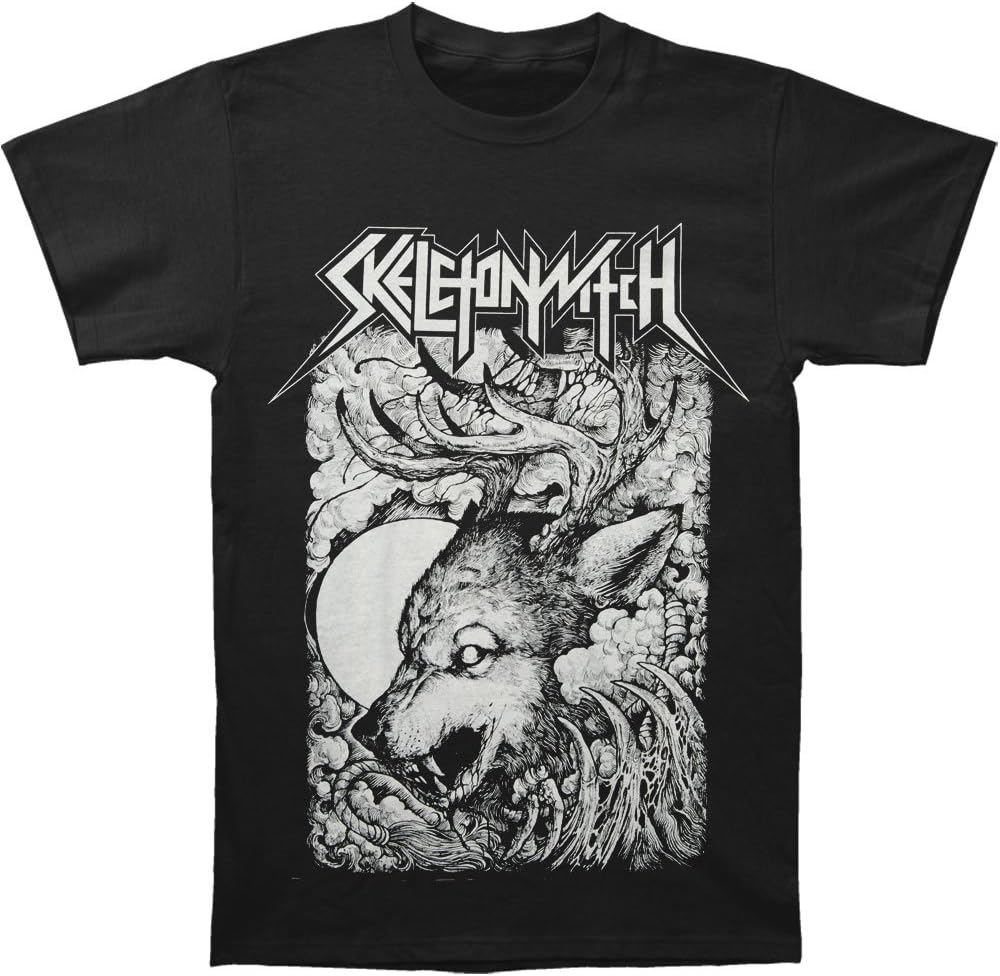 Men's Wolf T-shirt Medium Black