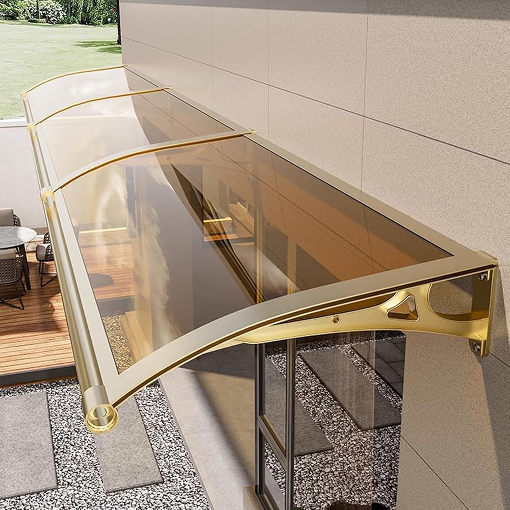 Auvent de terrasse pour porche et jardin à l'abri de la pluie et des UV