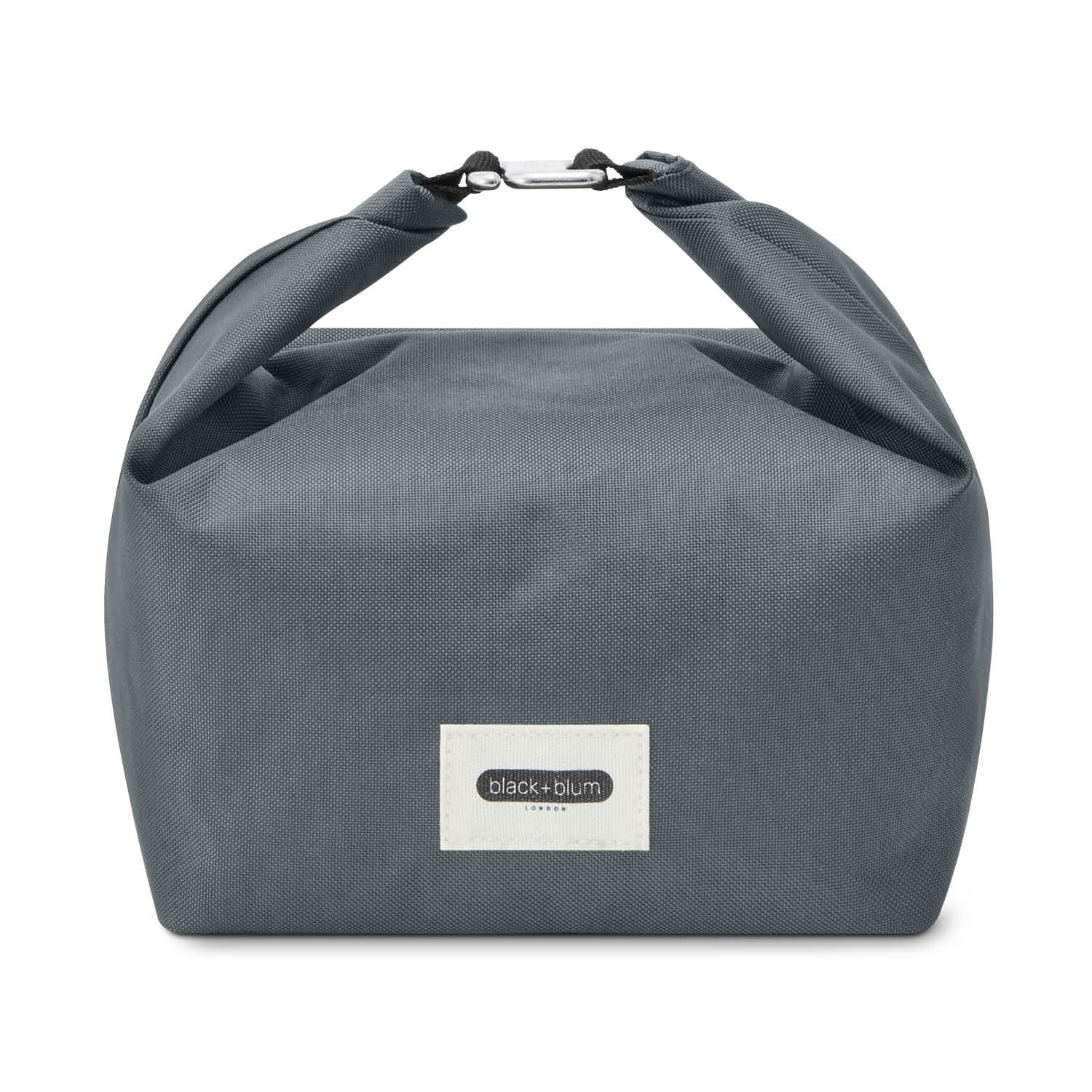 Black+Blum Insulated Lunch Bag 6.7L - Recycled Roll Top Cool Bag, Leak Proof Thermal Cooler for Women & Men, Reusable Packed Meal Carrier, BPA Free, New Slate