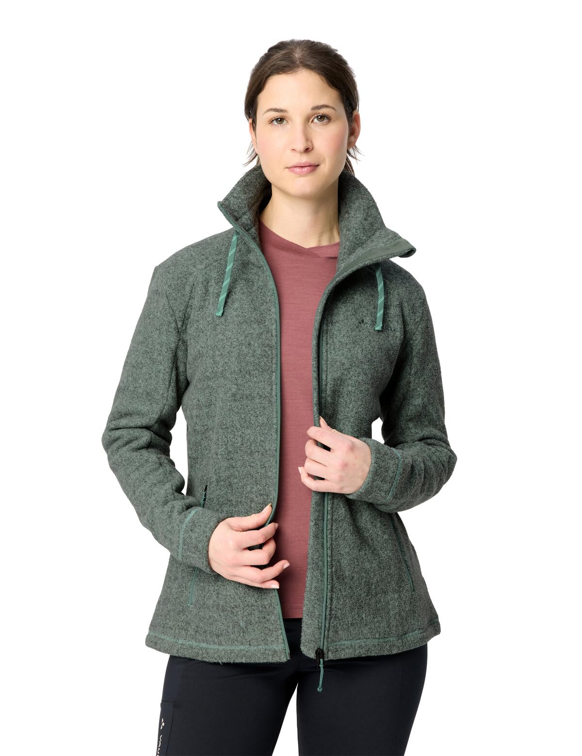 VAUDE Chaqueta de forro polar para mujer, muy cálida para invierno, para senderismo, viajes y uso diario