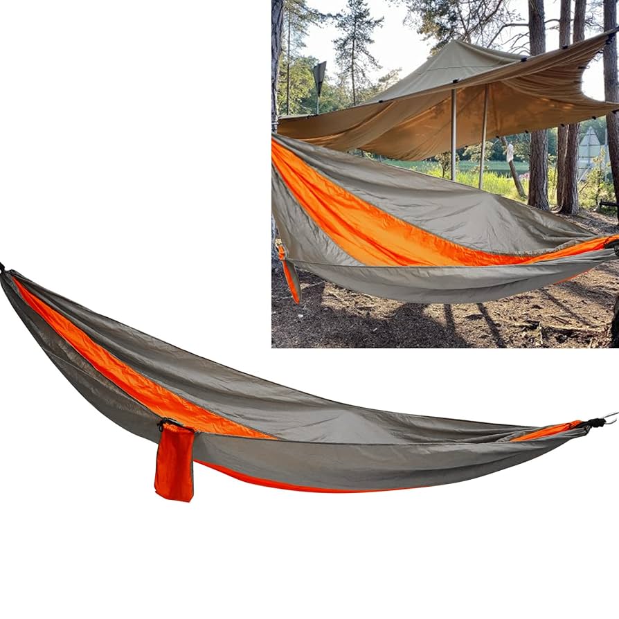 PB CAMP Hammock (40d) 280 x 130 \"M size” Fichiouy 4 in 1 Camping Hammock with Net & Rainfly Cover