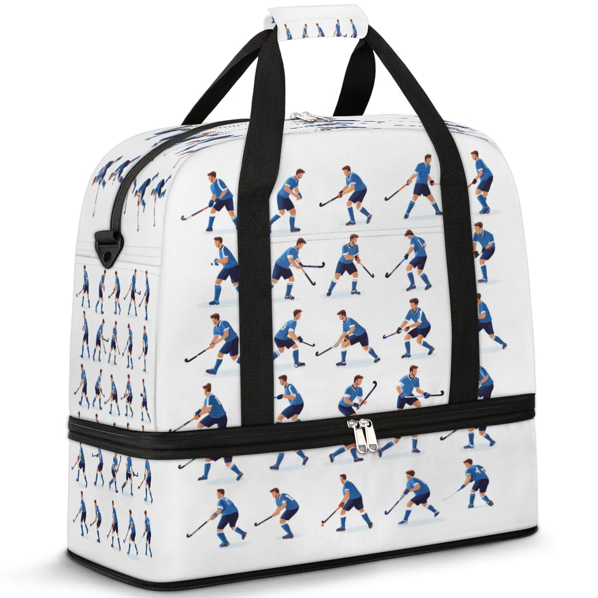 Sac de voyage pour athlète de hockey pour homme et femme, sac de week-end, sac fourre-tout pliable de 47 l pour sport, gym, yoga, couleur, 47 L, Organiseur de sac