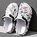 Azttoztto Unisex Graffiti Print Clogs, Fashion Breathable EVA Summer Beach Slide Shoes, Casual Outdoor Garden Sandals (White,11)