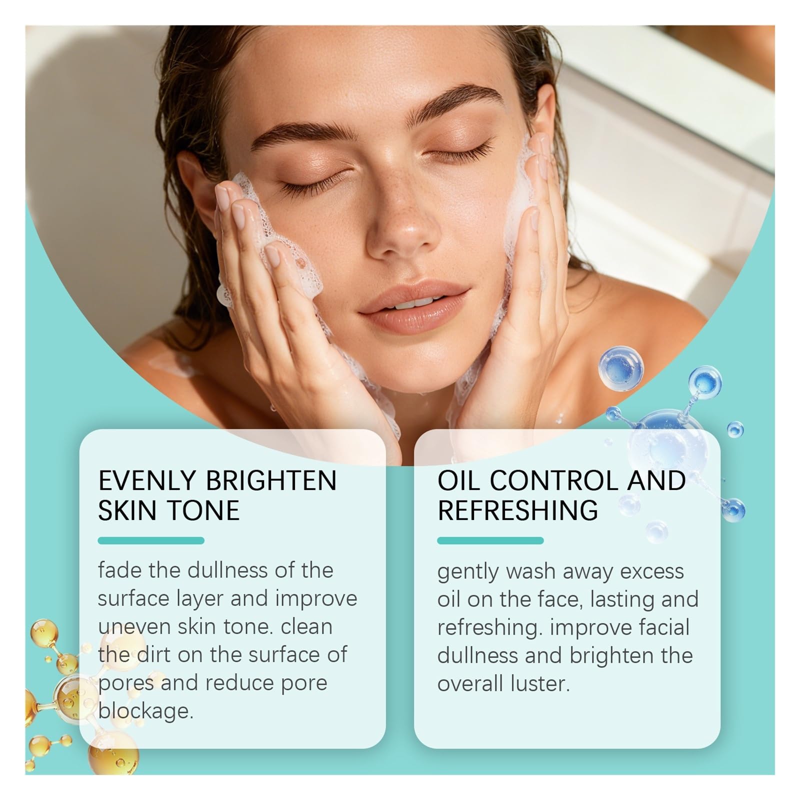 Detergente schiumogeno delicato 100g | Deterge il viso, lasciandolo fresco e idratato,(3pcs)