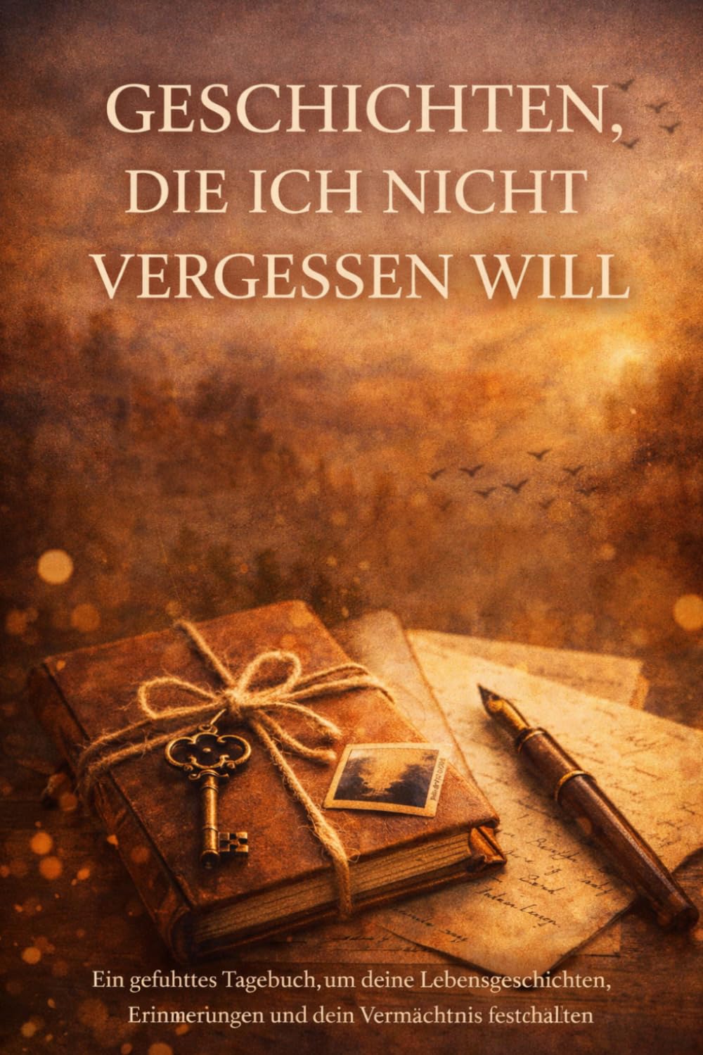 Geschichten, die ich nicht vergessen will: Ein geführtes Tagebuch, um deine Lebensgeschichten, Erinnerungen und dein Vermächtnis festzuhalten
