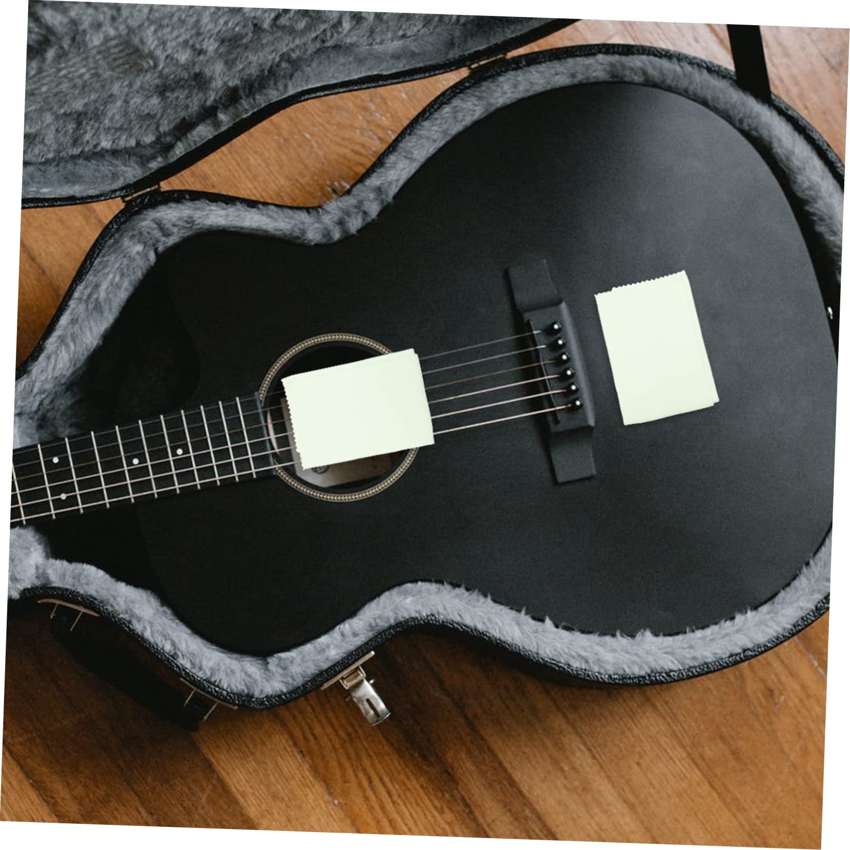 BESPORTBLE 5Pcs Supple Wipe Cloth Instrument Cleaning Supply for Violin Guitar Ukulele More Soft Durable Reusable Cloths Random Colors Random Color