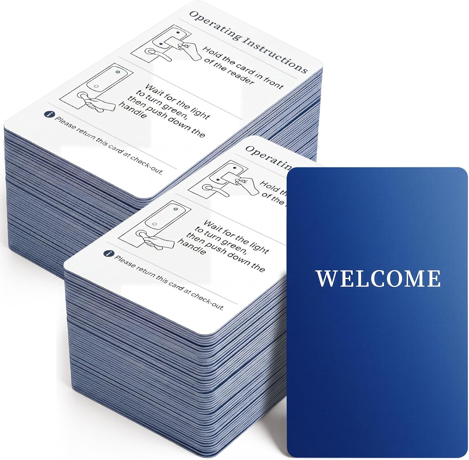 Sabary 1000 Pack Welcome Hotel RFID Keycards Smartcards Access Control Cards RFID Card for Hotel Door Lock Systems Guest Room Access