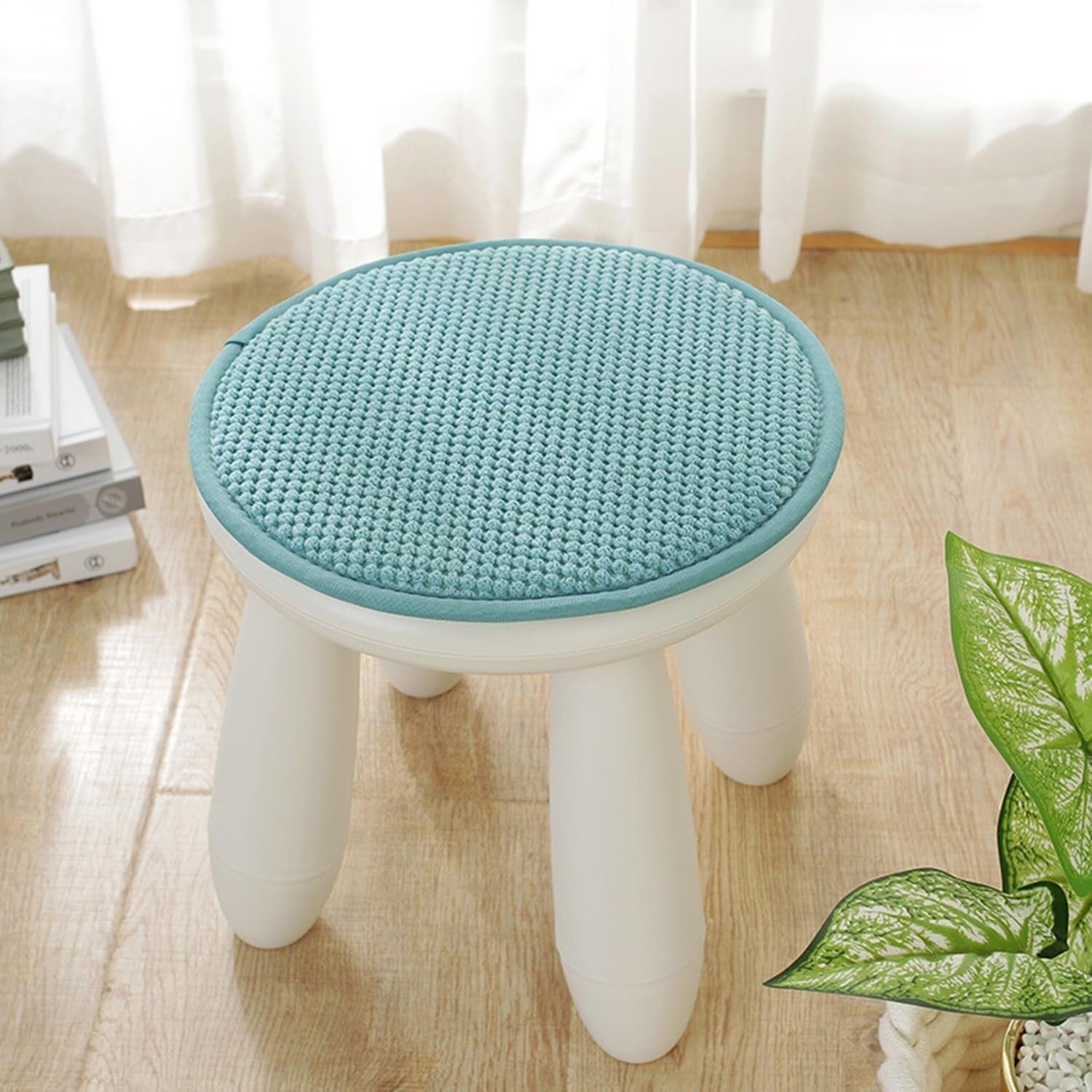NMVAWIPT Round Stool Cushion, Chair Seat Cushions For Dining Kitchen, Office, Bar Stools(5#,12ins)