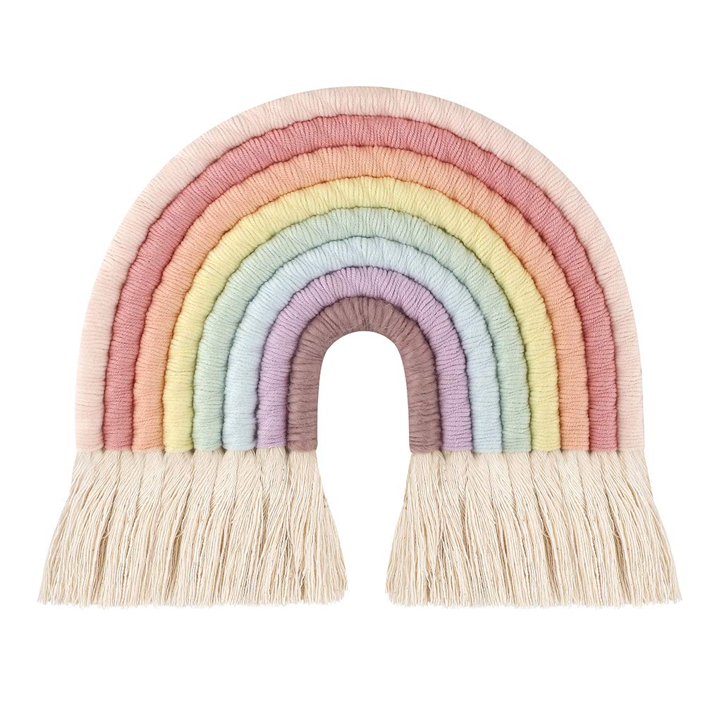 Arc-en-ciel fait à la main décoration murale 8 couches pour chambre enfant