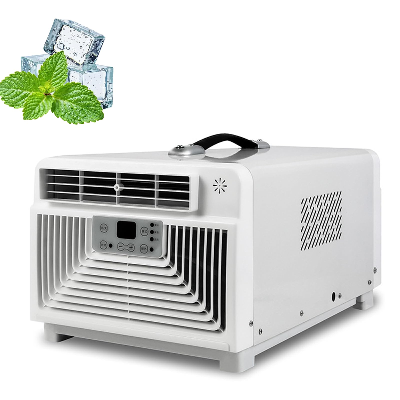Przenośny klimatyzator namiotowy z timerem 12-godzinnym i pilotem, szybko chłodzący moduł AC 3400 BTU, pobór mocy 300 W/cicha chłodnica 4 w 1, do użytku na zewnątrz w pomieszczeniach