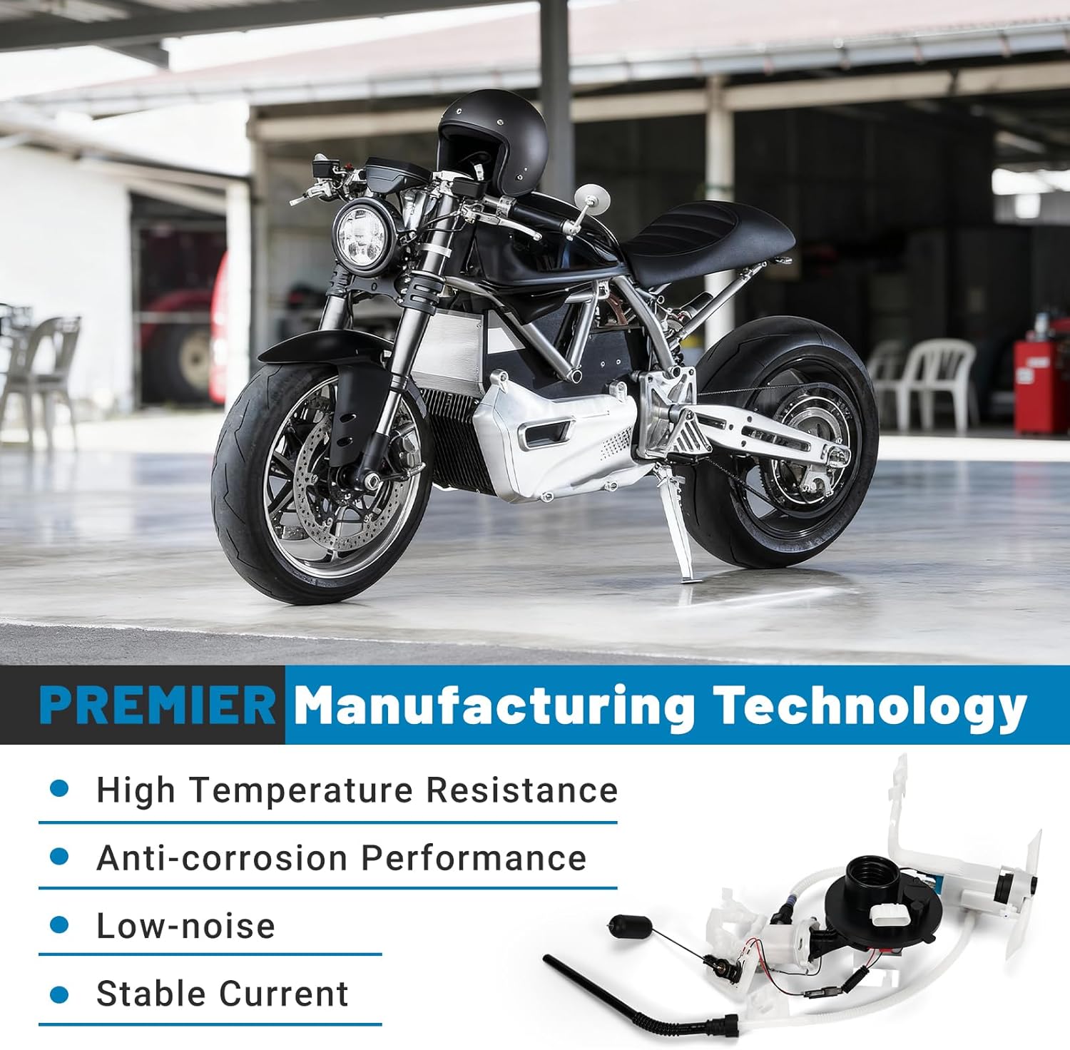 Electric Fuel Pump Module Assembly Compatible with Harley-Davidson 2008-2022 Electra Road Street Tri Glide, 2018-2019 Ultra Limited Replacement 6290808