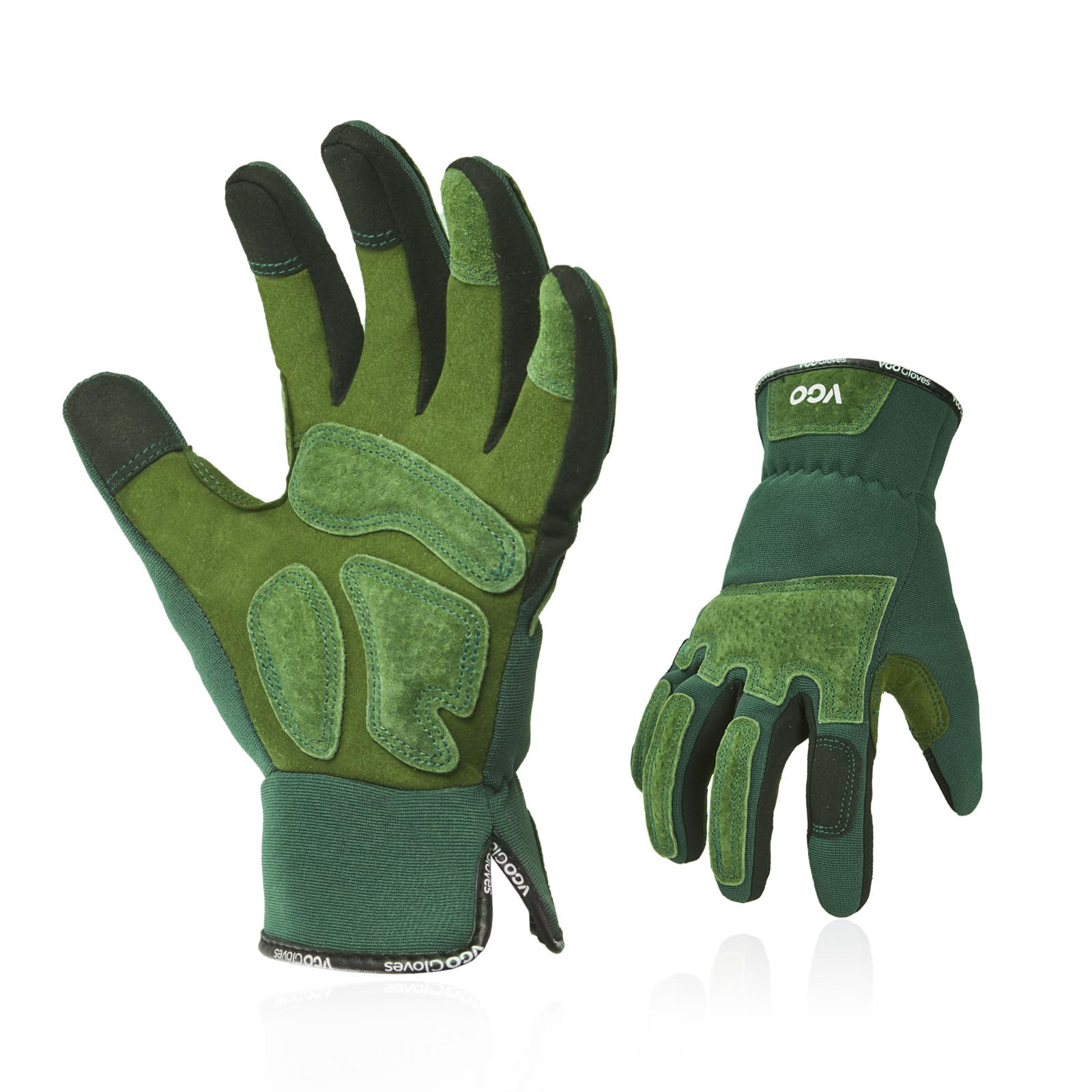 Vgo... Gartenarbeitshandschuhe, Sicherheitshandschuhe，Arbeitshandschuhe für Damen, pannensicher, dornensicher, Anti-Rutsch