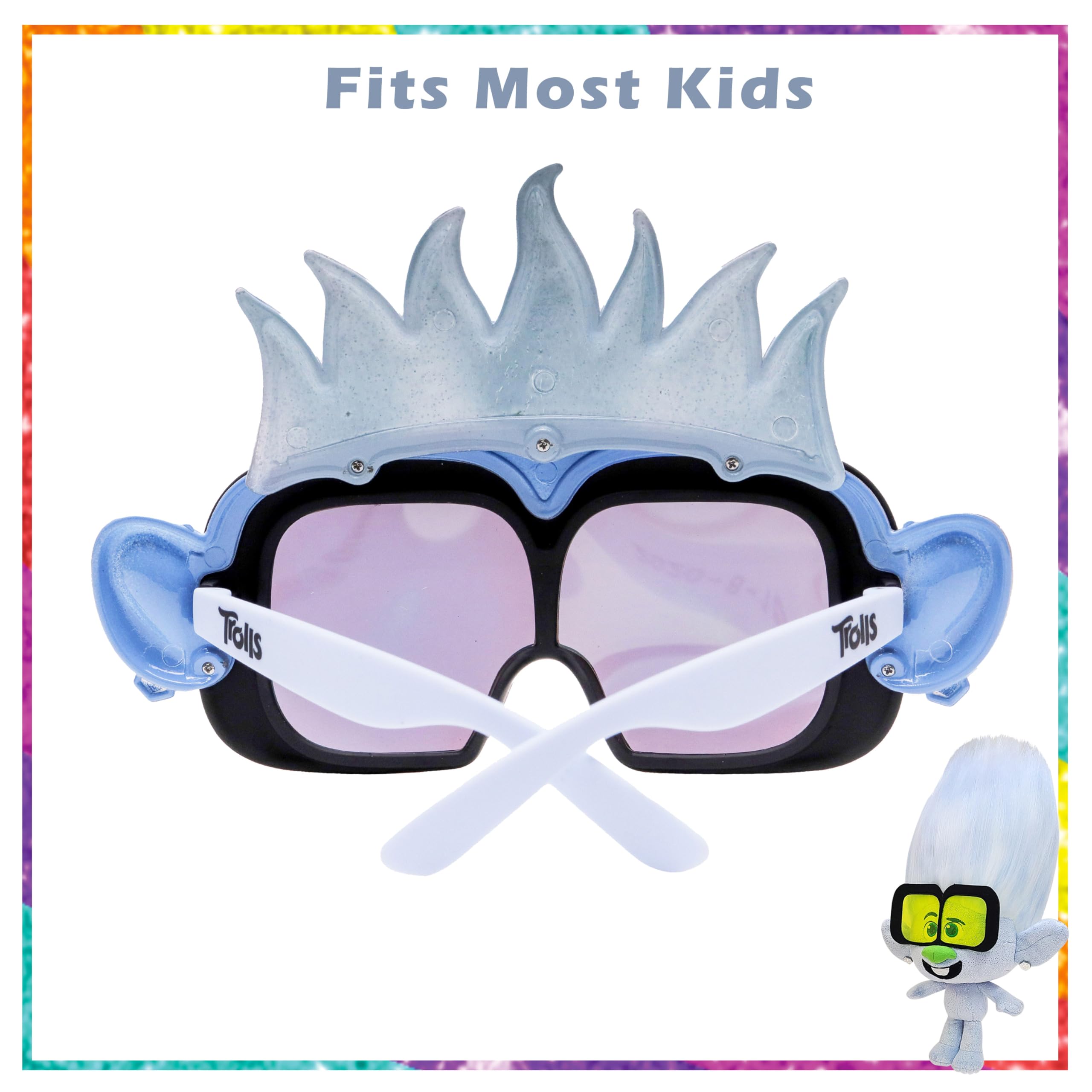 Sun-Staches Trolls Tiny Diamond Sunglasses For Kids - UV 400 Costume Accessory
