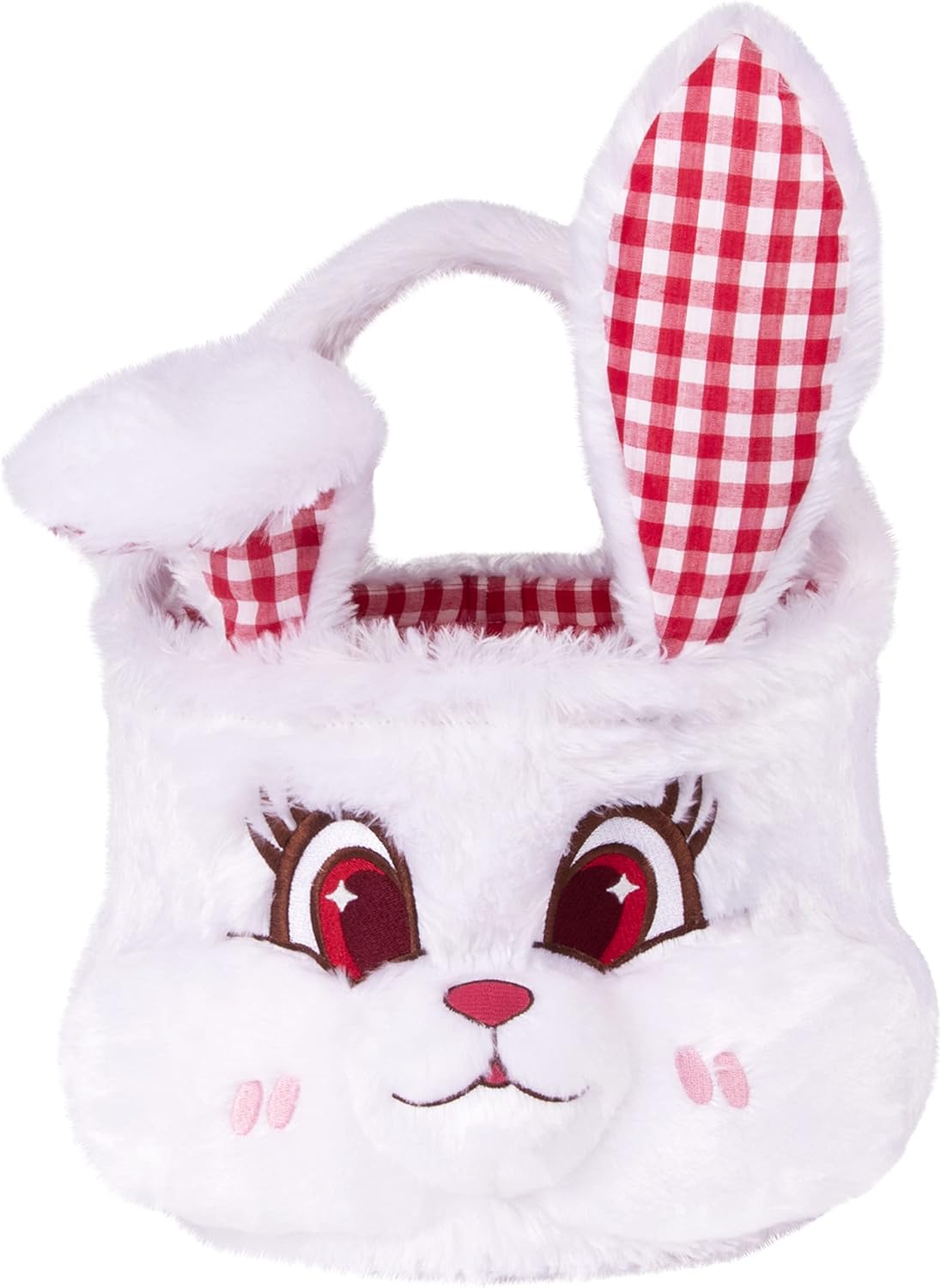 Easter Baskets 3 Pack Cute Empty Bunny Basket with Foldable Ears and Handle for Kids Boy Girl Gift, Easter Decor Set 3 Pink Blue Yellow
