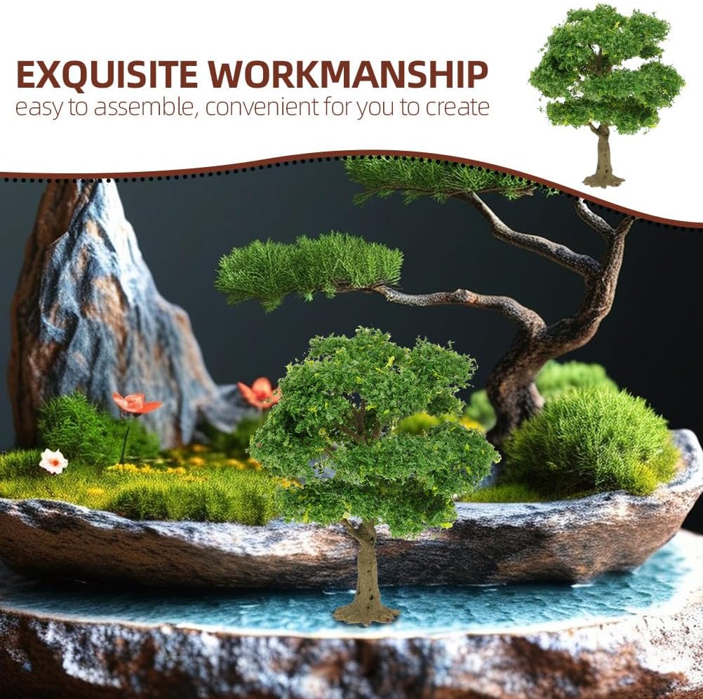Lurrose Model Trees DIY Scenery Decoration Trees Diorama Miniature Landscape Ornament for Railroad Architecture Scenery