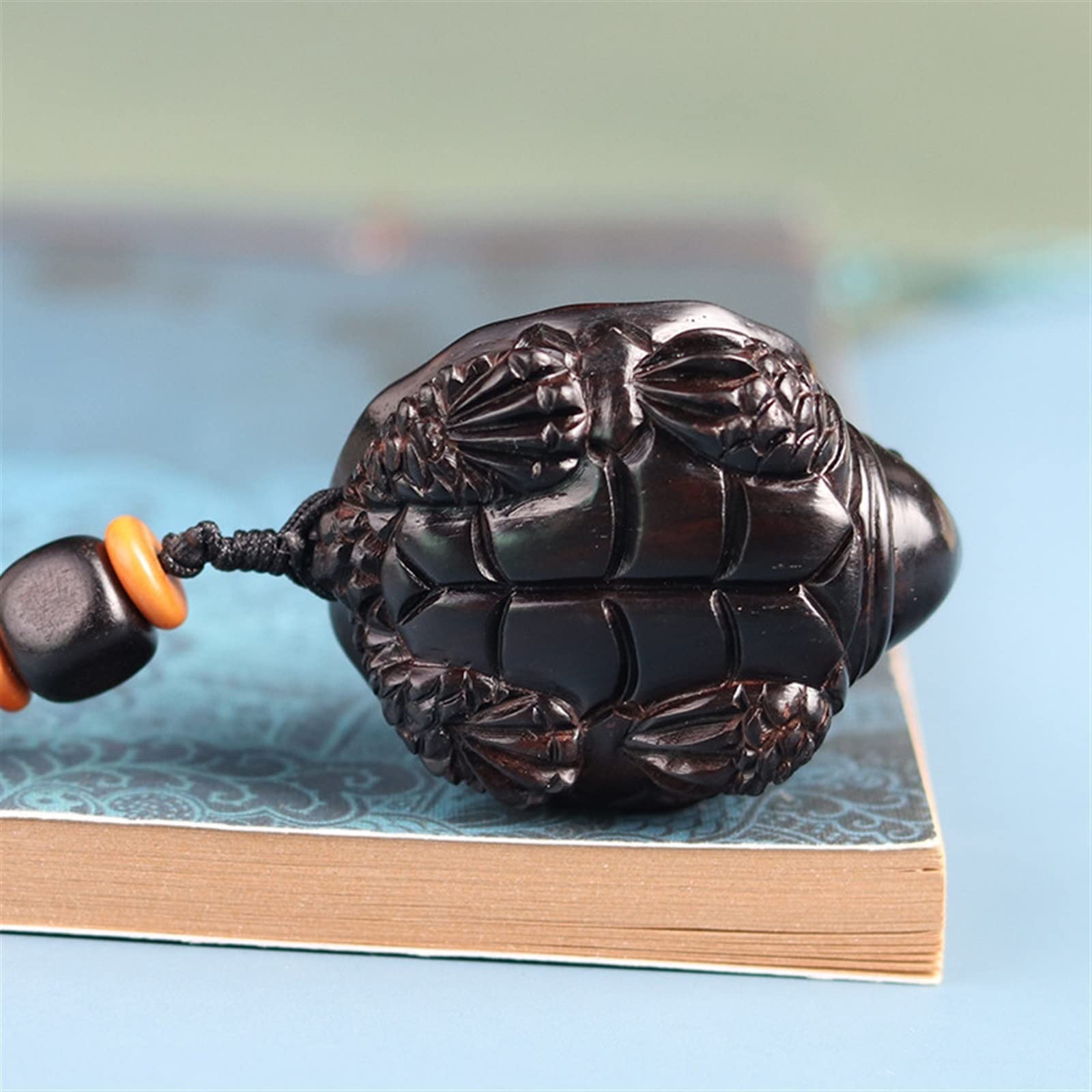 keychain Hölzerner Cartoon-süßer Schildkröten-Auto-Schlüsselanhänger, Mini-3D-Tier-Geldbörsenanhänger, Schlüsselanhänger, Geldbörsenzubehör, für Haustierliebhaber-Geschenk
