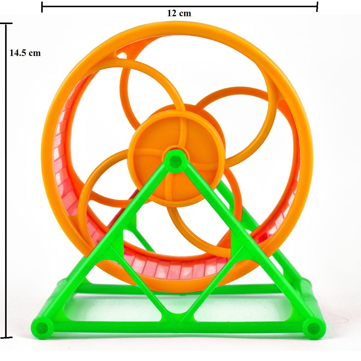 12.5 cm Running Cum Jogging Cum Exercise Wheel for Hamster/Dwarf/Gerbil/Mice/Mouse (Random Color)