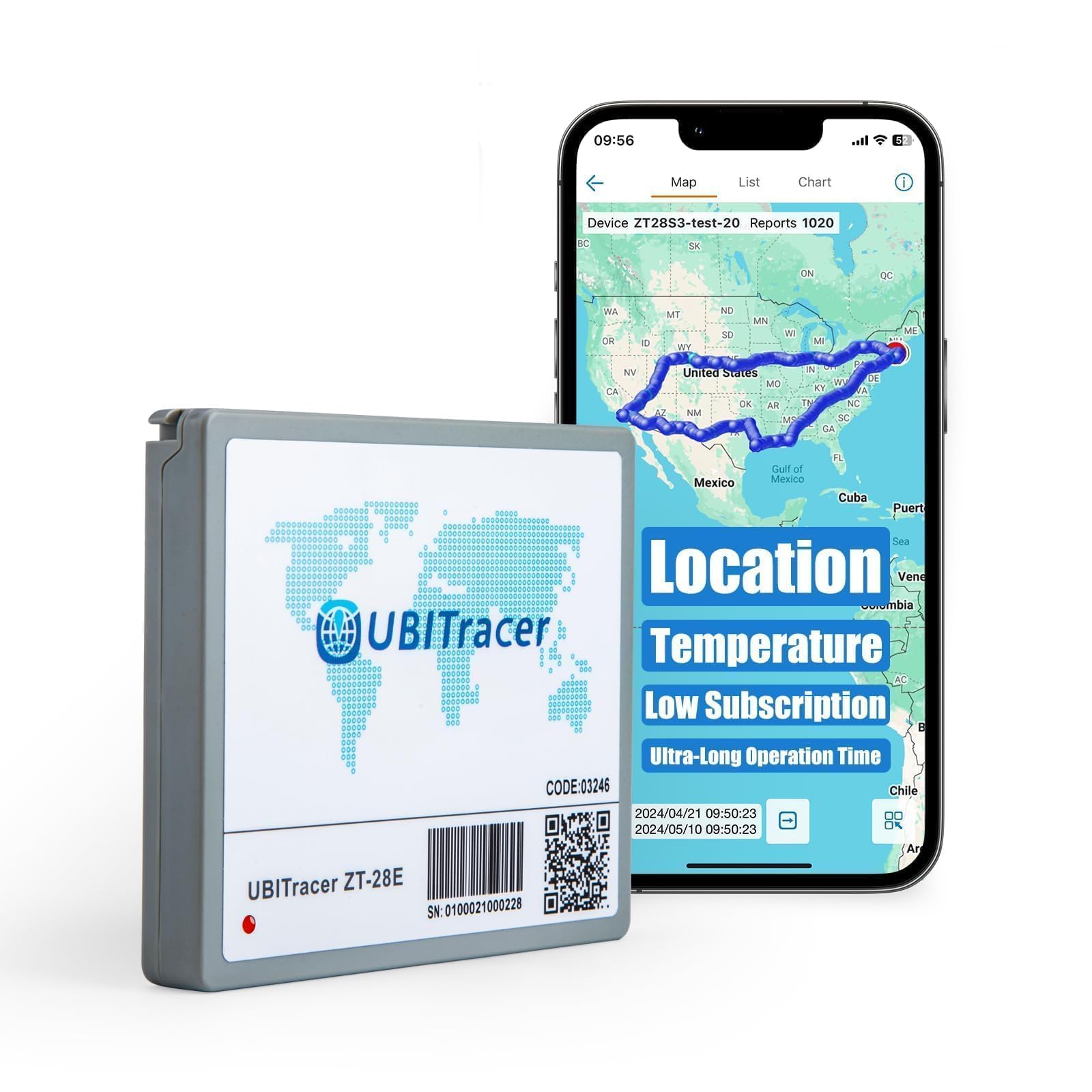 UBITracer Multi-Sensor GPS (Business Edition): Location + Temperature. Up to 5-Year Battery Life. Vehicle Tracker. Monitor Trailer, Equipment, Cold Chain, Pallet. Subscription Required.-image-14
