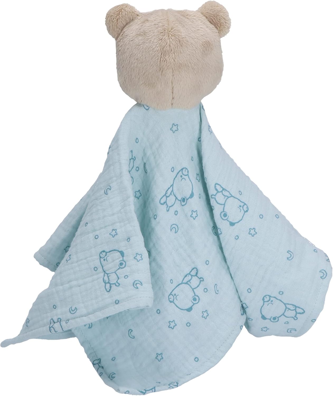 Sterntaler Baby Muslin Towel, Unisex, Small Bear Design, Light Turquoise