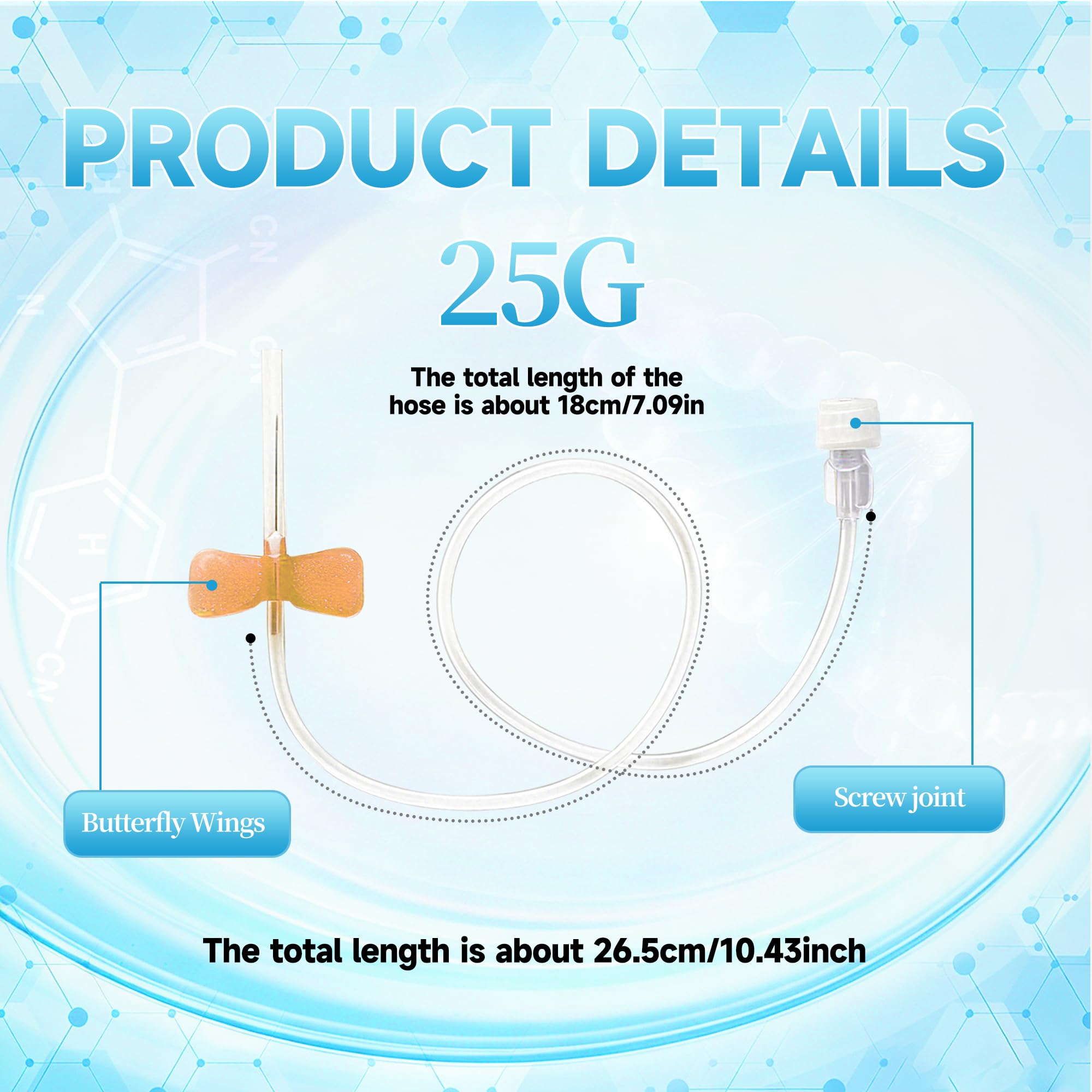 Veterinary Winged Needles - 50 Pack 23G -4