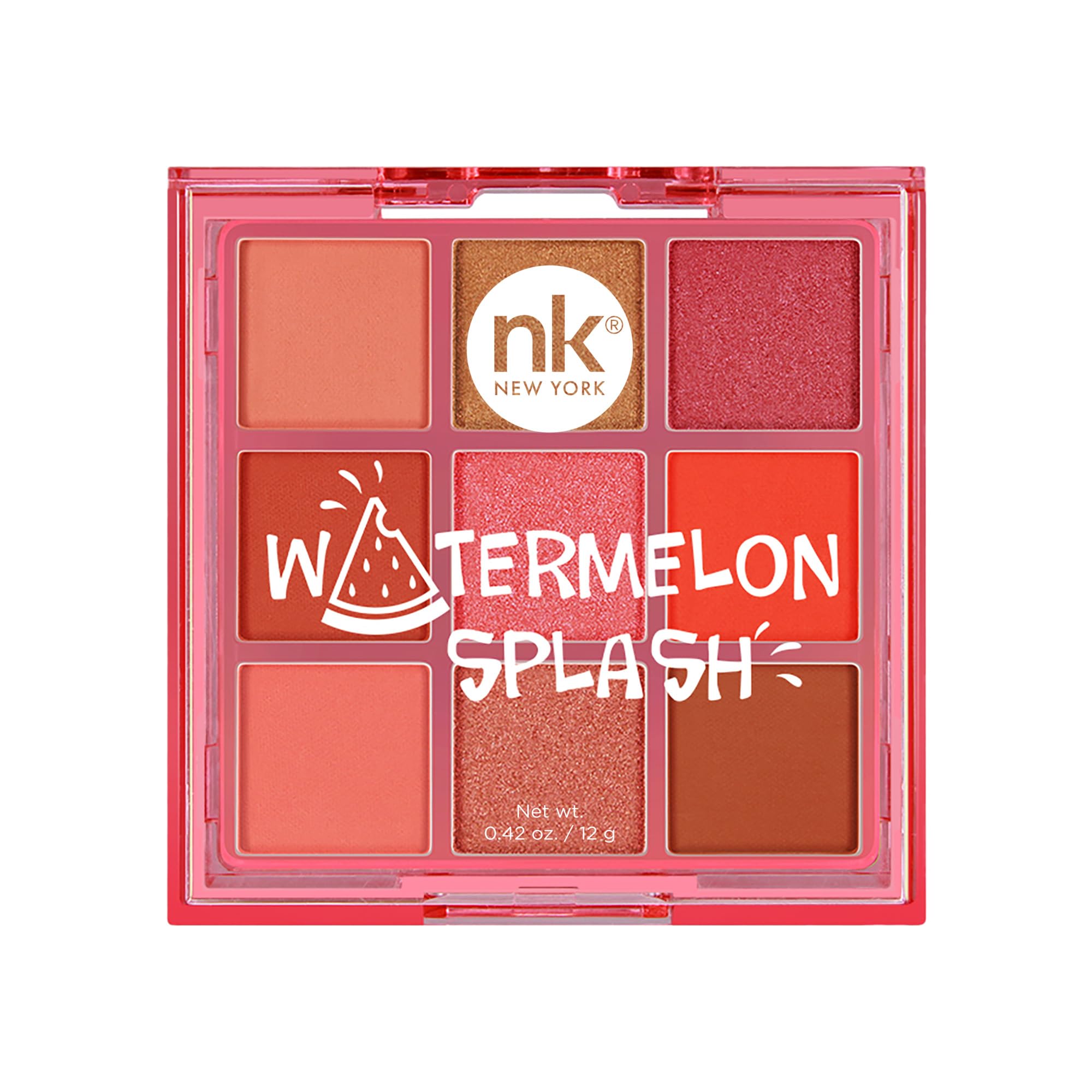 Nicka K Pop Neon Nine Color Palette - Watermelon Splash, Watermelon Splash, 8 g Shimmery Finish-image-45
