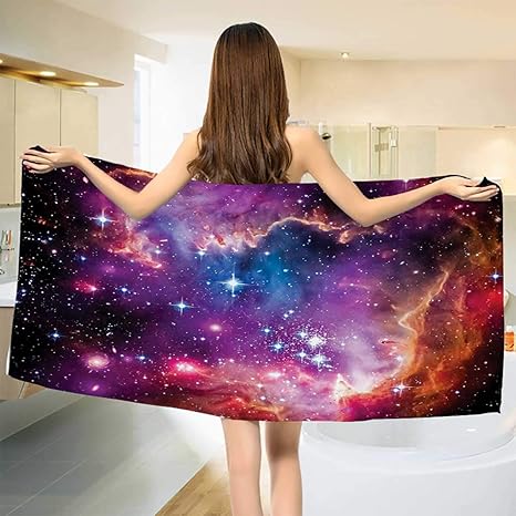 Amazon ギャラクシー タオル 未来的ファンタスティック ギャラクシー クラッシュテーマ イラスト Techonolgy テーマイメージ 速乾プリントマイクロファイバー 赤 青 黒 サイズ 幅25 4 長さ25 4 W 19 5 X L 39 5 バスタオル ホーム キッチン オンライン通販