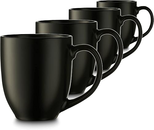 Miniatura 5 de Godinger Juego de tazas de café, taza de café grande, taza de té, bebidas calientes, tazas grandes, 16 onzas, juego de 4