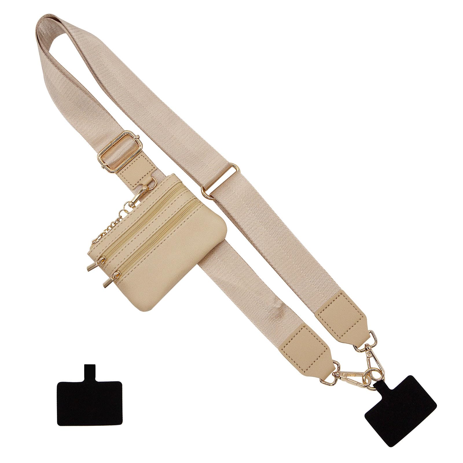 Long Keeper Phone Strap Crossbody with Zipper Wallet Adjustable Cellphone Lanyards Phone Neck Lanyard Replacement Purse Strap