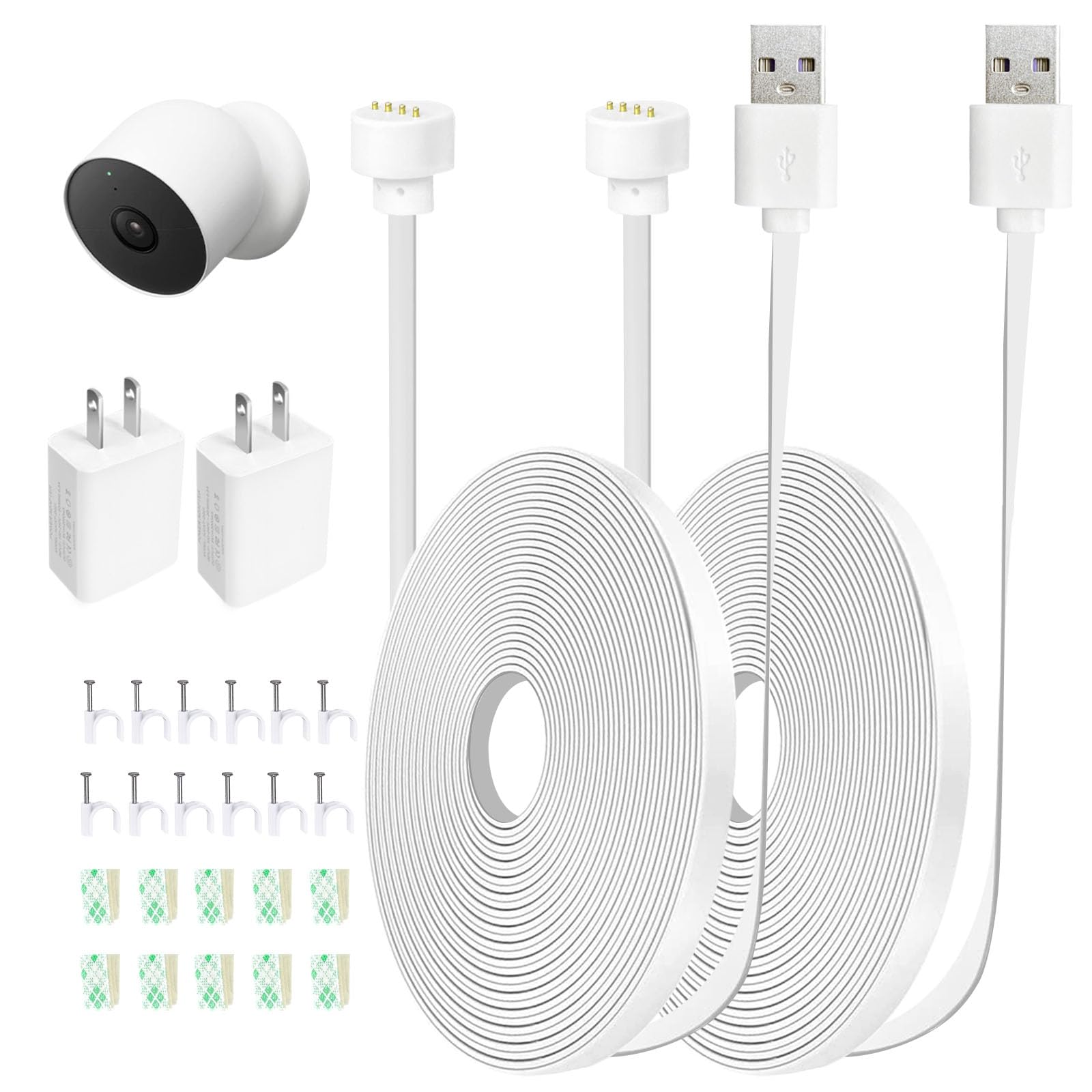 Amazon.co.jp: AYIIFEI 電源ケーブル Google Nest Cam 屋外または屋内