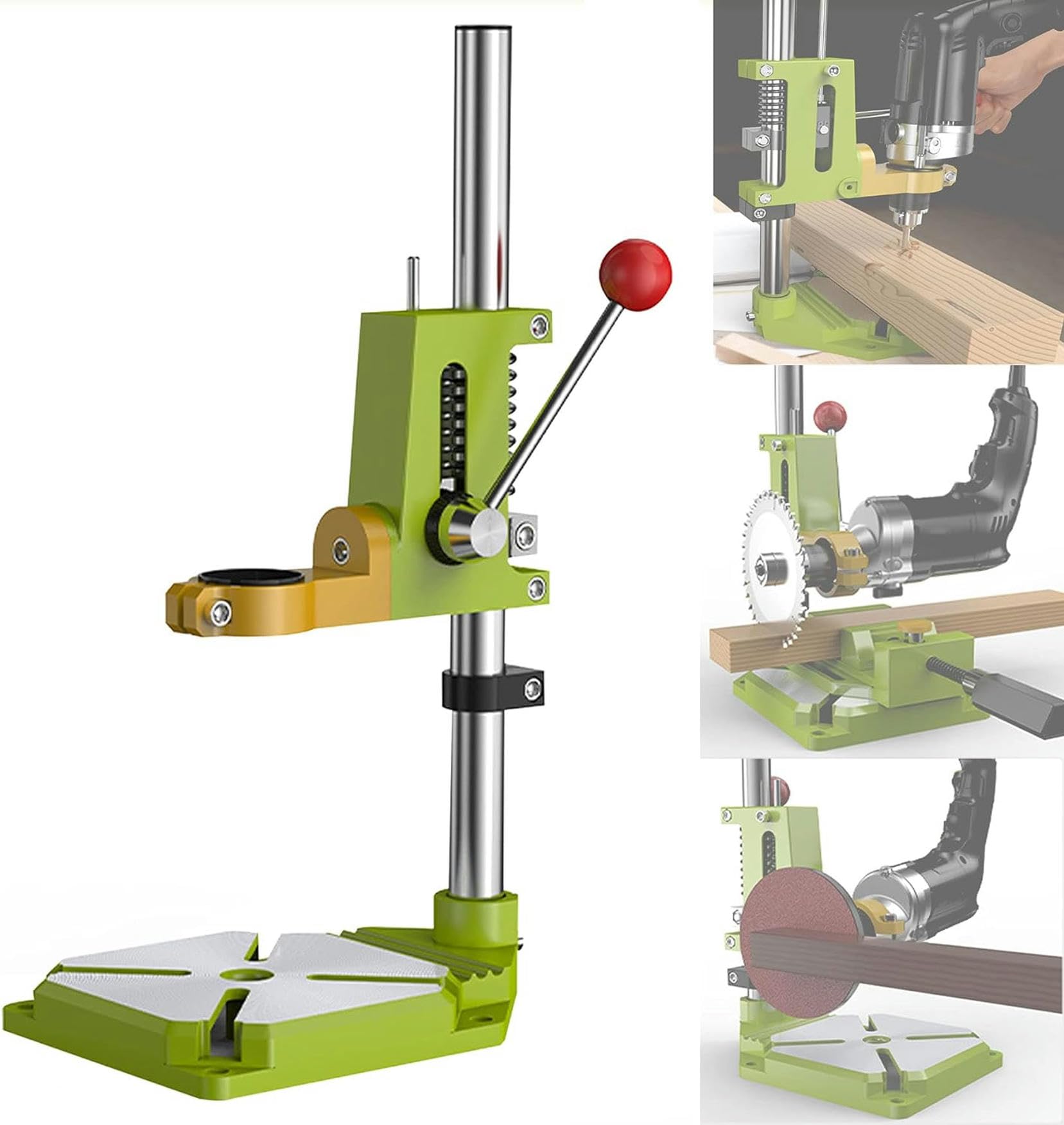 Support de perceuse électrique avec colonne en acier pour atelier