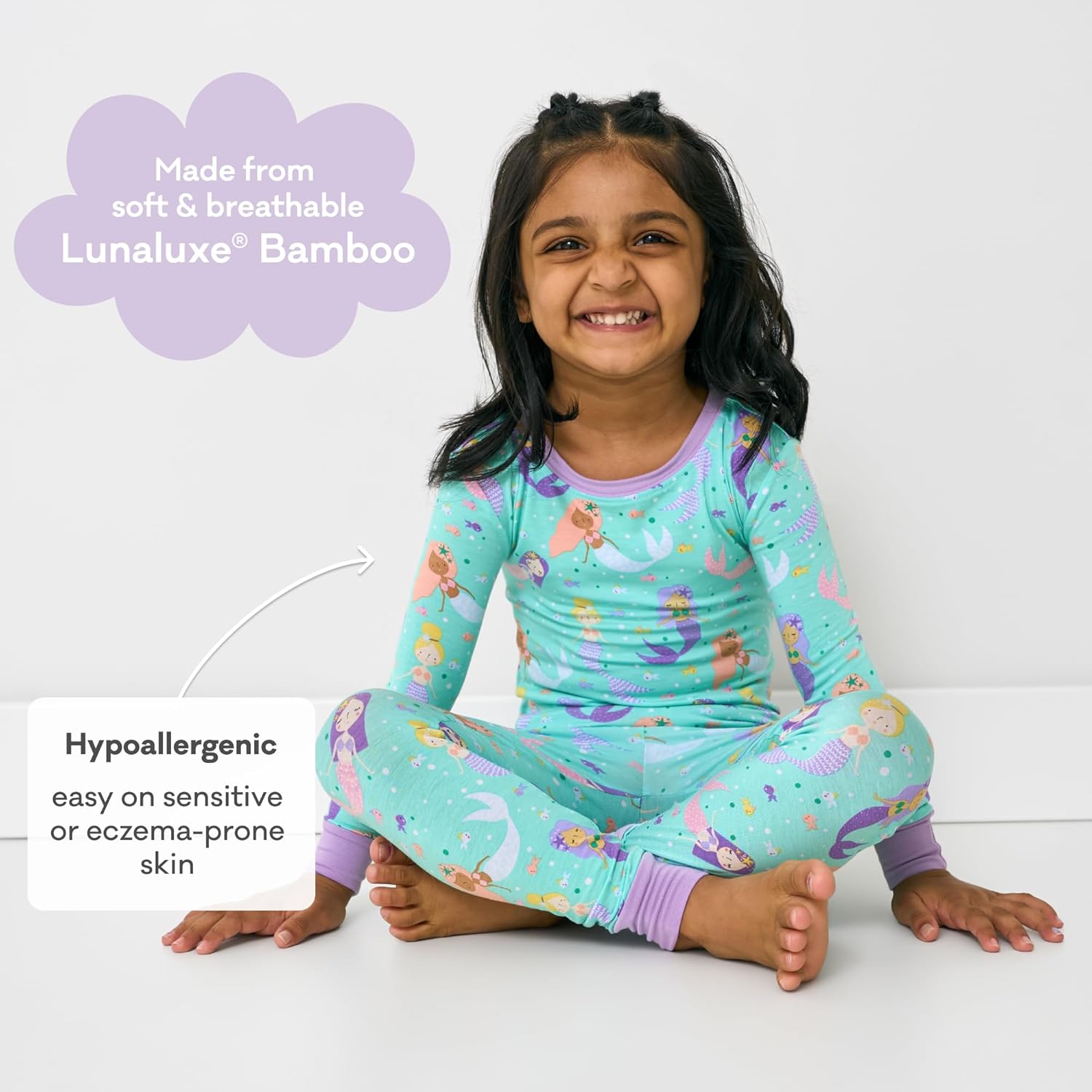 Little Sleepies Two-Piece Pajama Set for Boys & Girls, Soft Viscose from Bamboo Toddler Pajamas for Kids, Family Matching PJs - Image 5