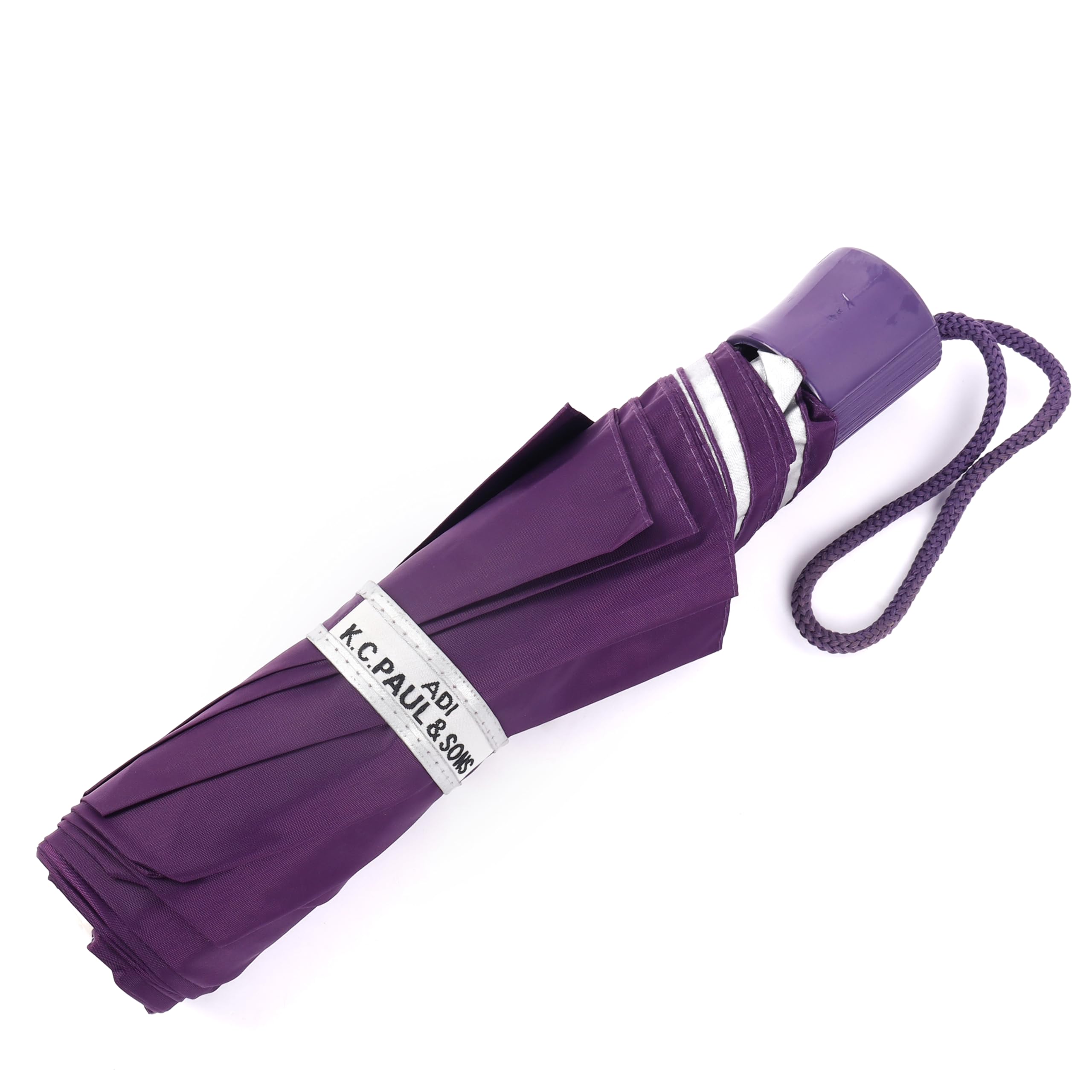 k.c. paul & sons Rozy 3 Fold Ladies Nylon Umbrella - Any Random Available Color-picture-33