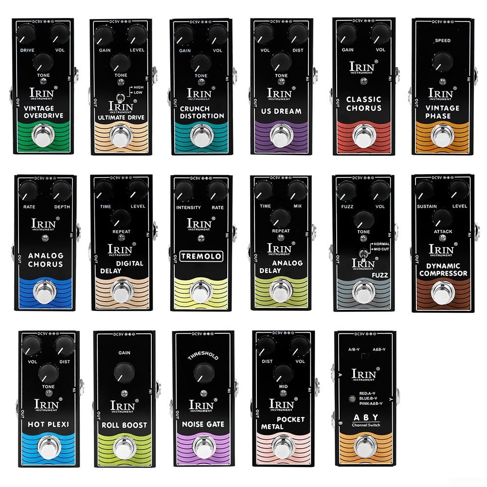 Pédale d'effet guitare multi-effet analogique Delay Chorus (RF08)