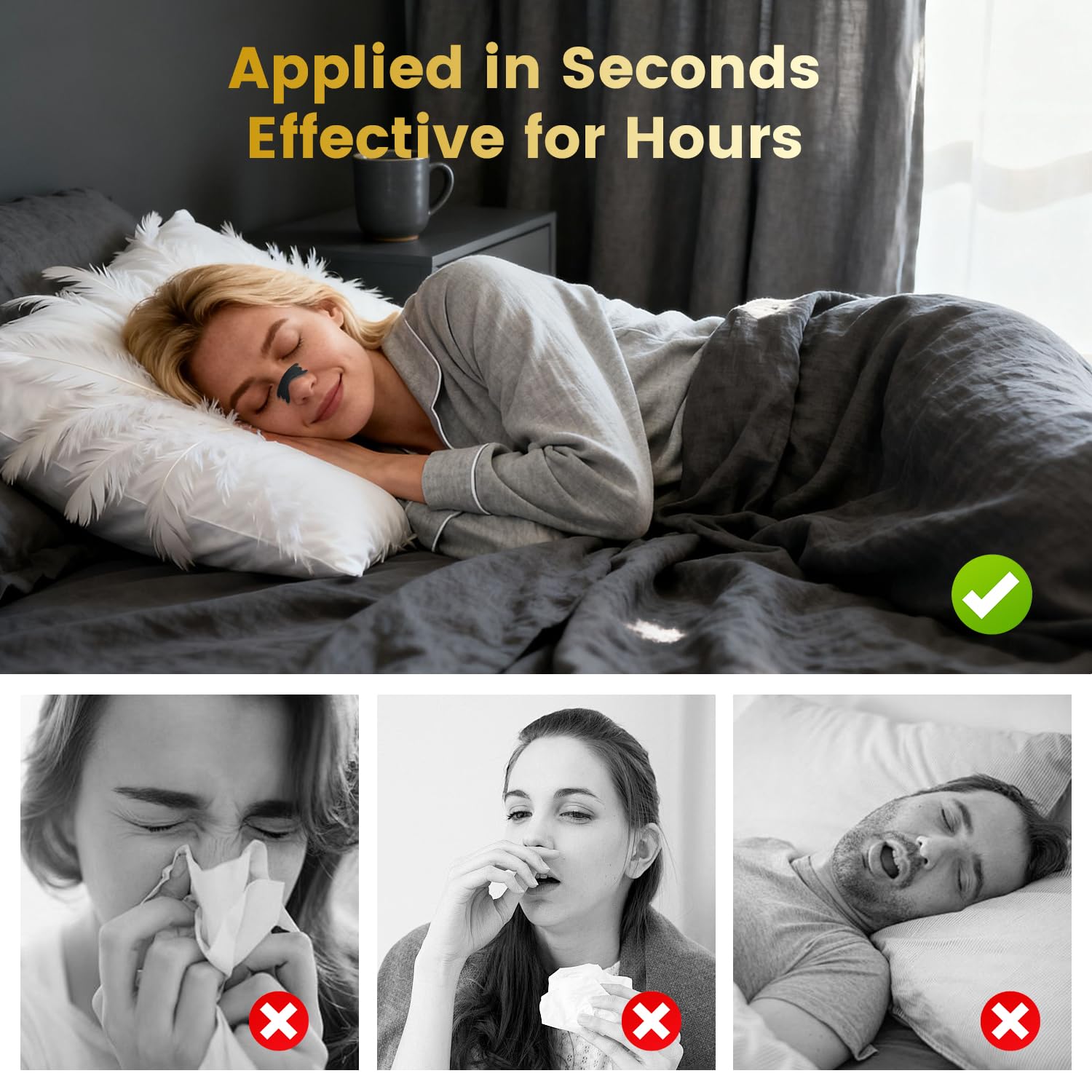 120 Pcs Tiras Nasales Antironquidos, Nasal Strips Dormir, Nose Strips Deportivas, Tiras Nasales Anti Ronquidos Para Facilitar La RespiracióN Durante El SueñO Alivia (Negro)