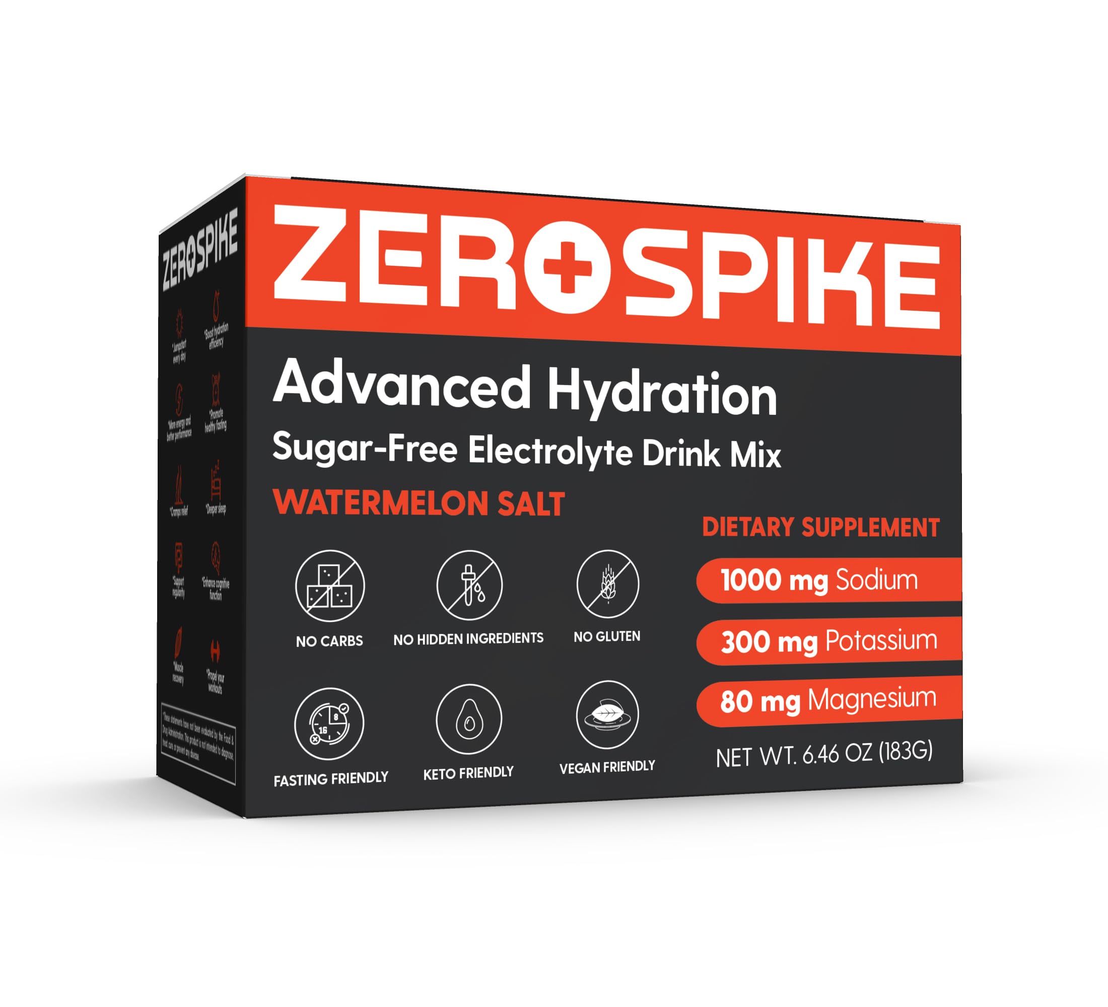 No Sugar Electrolytes Powder Packets | Keto & Fasting Salts Drink Mix | Supplements: The Key Hydration Nutrients Missing from Purified Water | Clean, Watermelon, Calorie Free | 30 Sticks — Amazon image 7