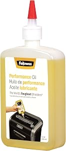 Fellowes Powershred Performance Shredder Oil, 12 oz. Extended Nozzle Bottle (35250)